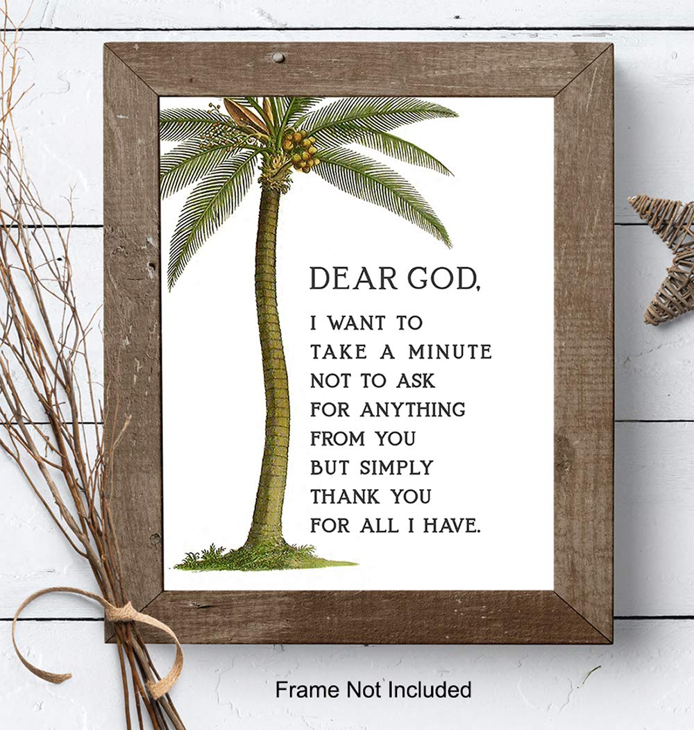 Religious Wall Art - Christian Gifts for Women - Prayer Home Decor for Bedroom