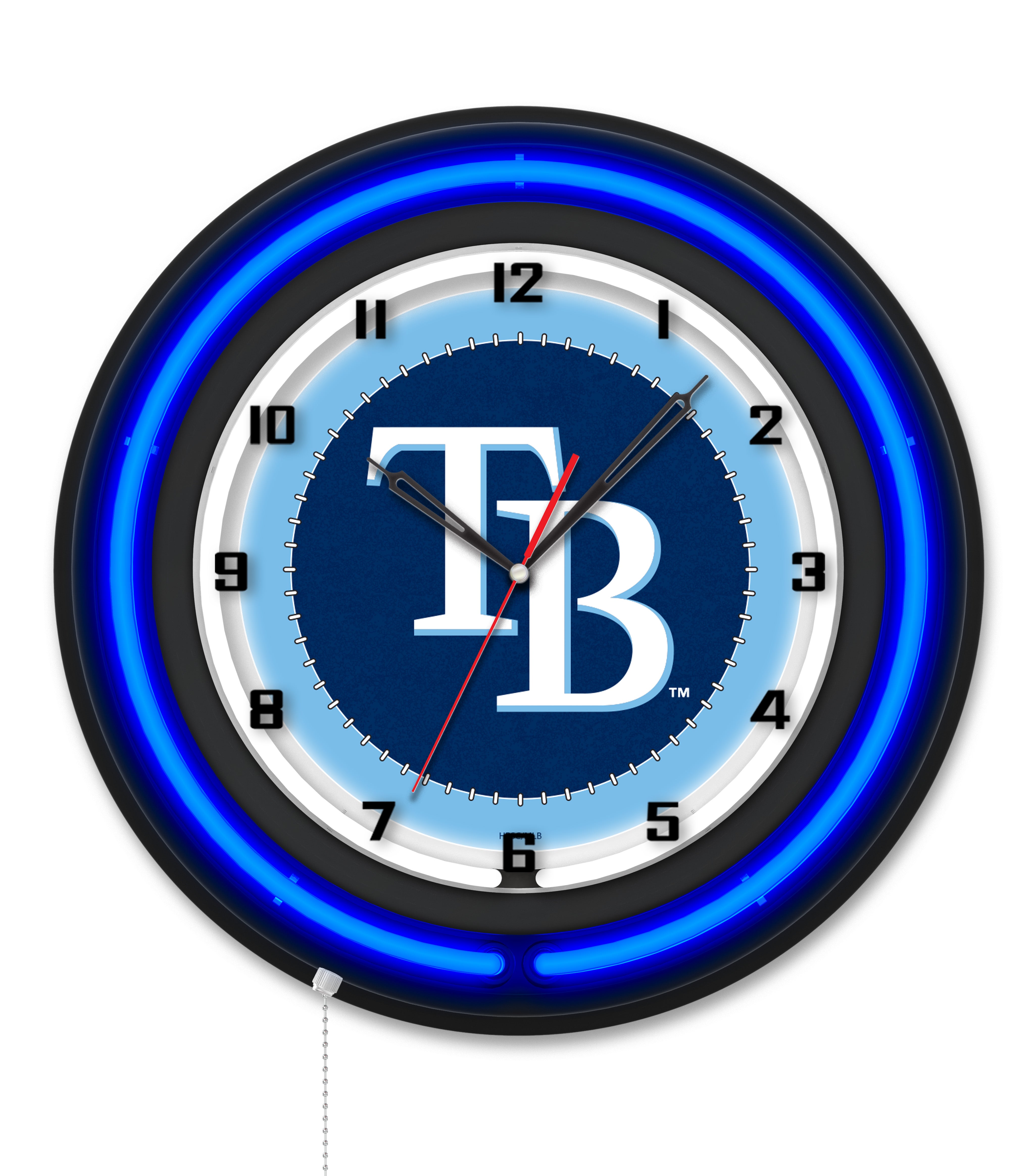 Official MLB Licensed Black Neon Clock - 19
