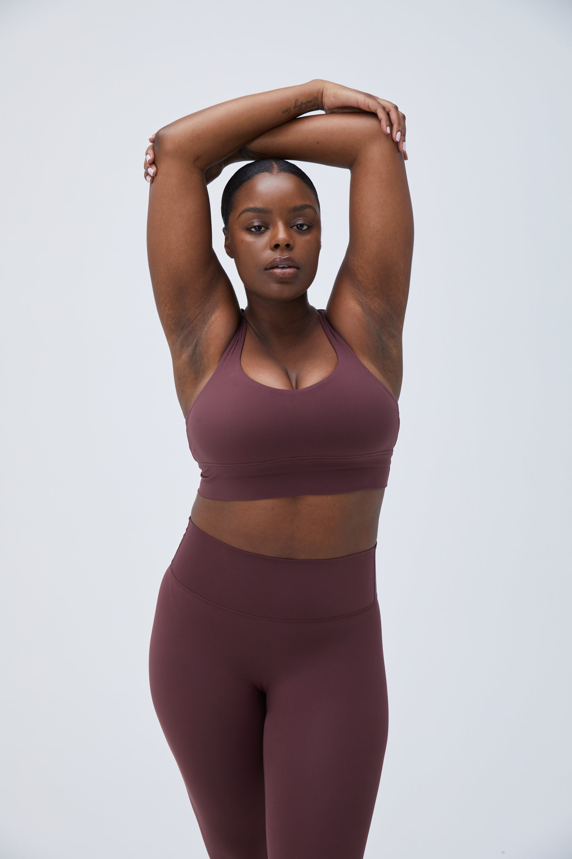 Ultimate Cross Back Bra - Burgundy Red | Comfortable & Supportive Sports Bra for Yoga, Running & Gym Workouts