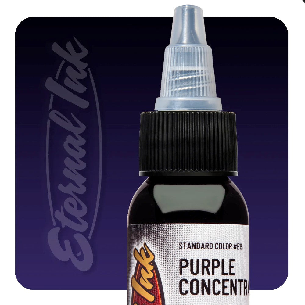 Eternal Ink Purple Concentrate - Premium Tattoo Ink for Professional Artists | Ideal for Tattooing, Body Art & Permanent Makeup