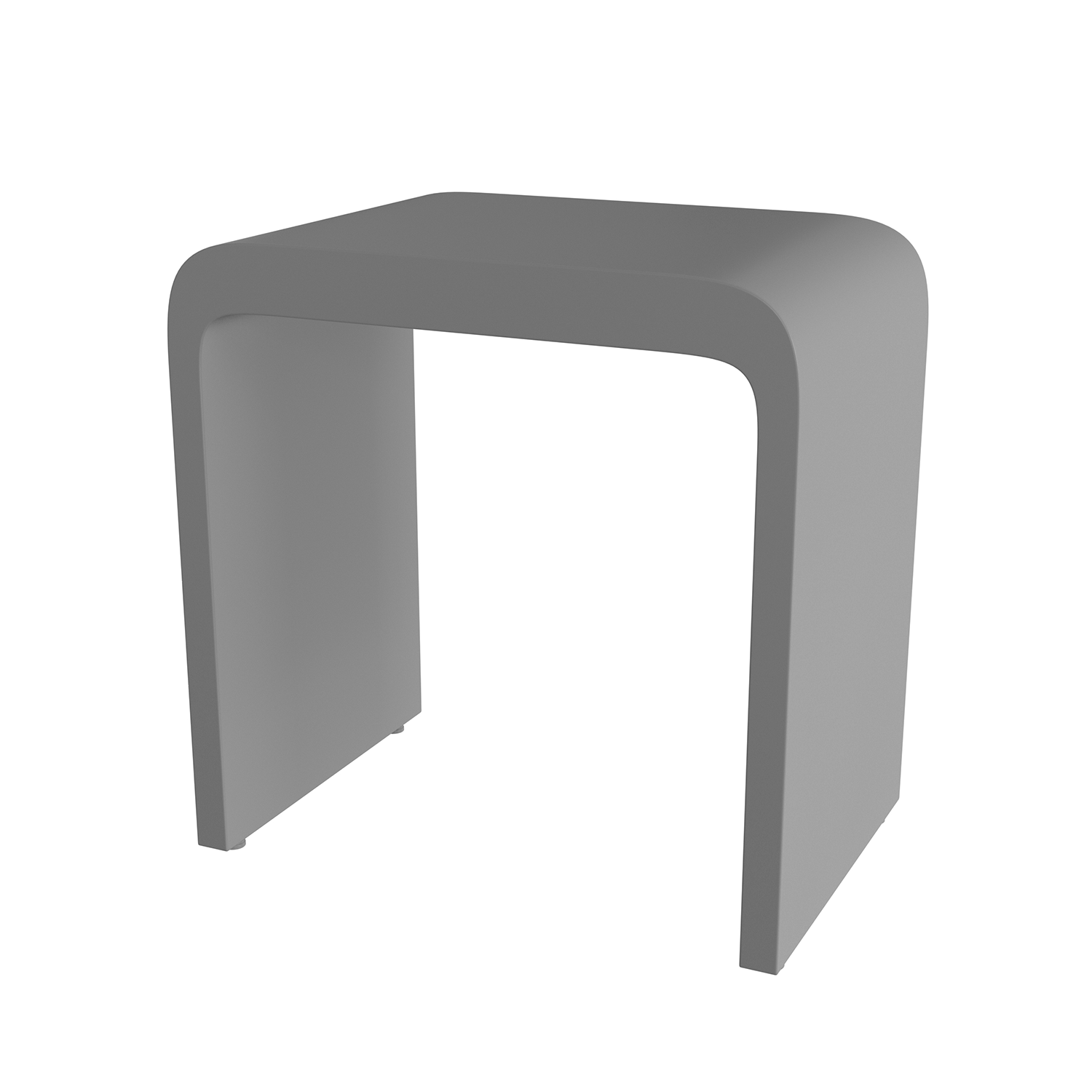 DAX Solid Surface Bathroom Stool - Waterproof Shower Bench, Non-Slip Bath Seat for Elderly & Kids, Durable Bathroom Step Stool for Spa, Shower, Bathtub & Toilet Use