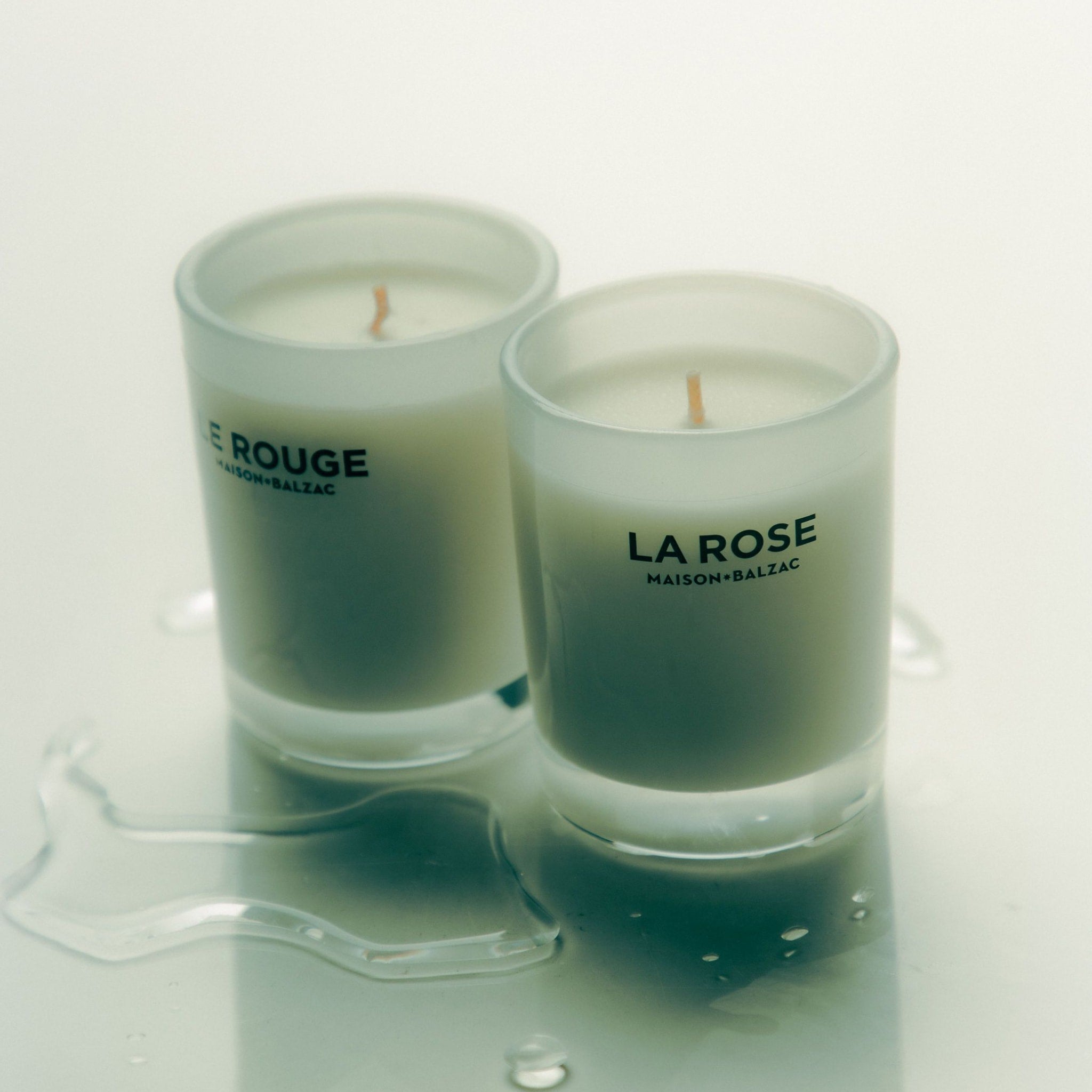 MAISON BALZAC Luxury Scented Candle Duo Set - Je T'Aime (Set of 2) | Romantic Home Decor & Gift for Valentine's Day, Anniversary, Wedding | Aromatherapy for Bedroom, Bathroom, Living Room