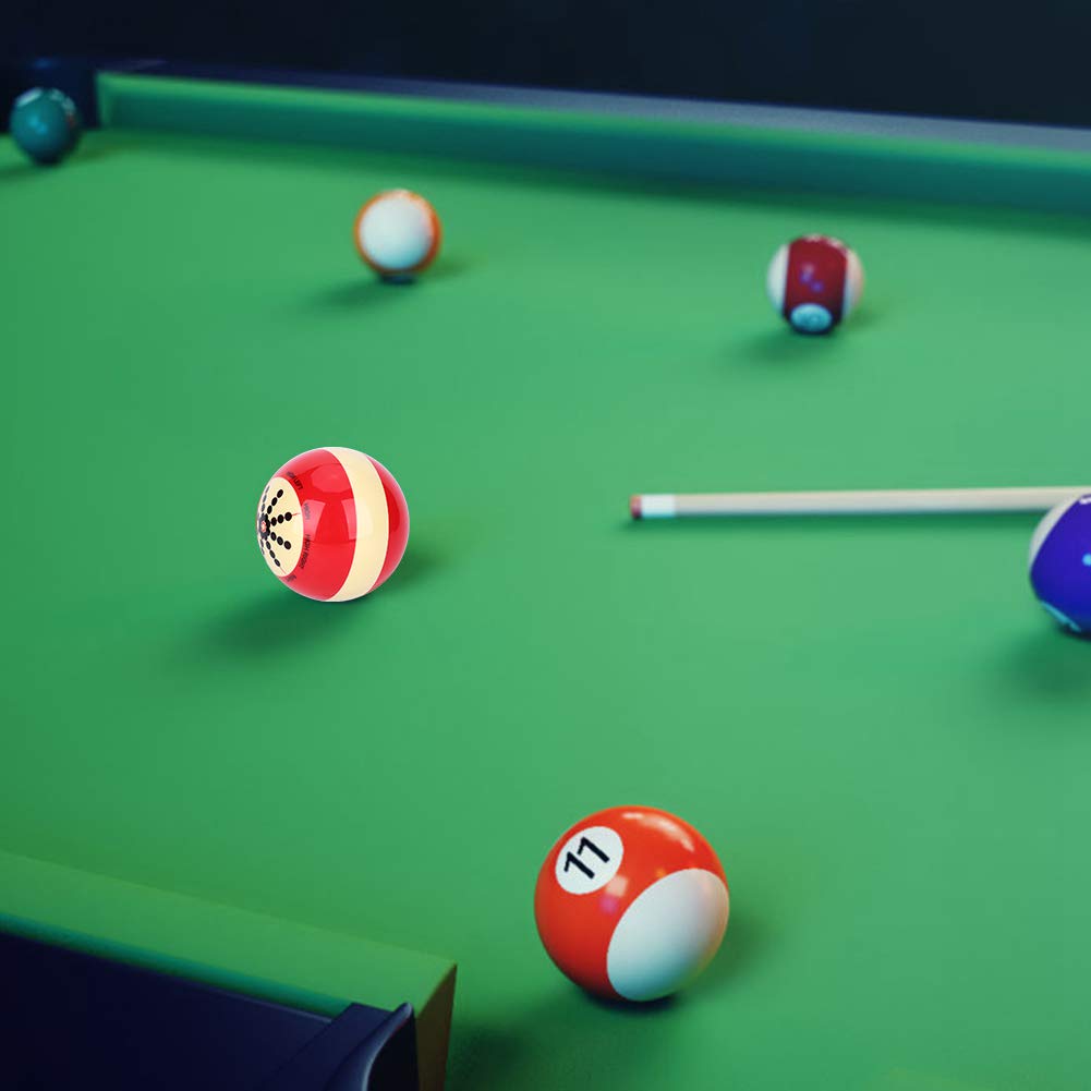 Keenso Standard Pool Cue Ball with Lines & Dots - Professional Billiard Training Accessory for American 8-Ball - Perfect for Home Practice, Bar Games & Pool Hall Training