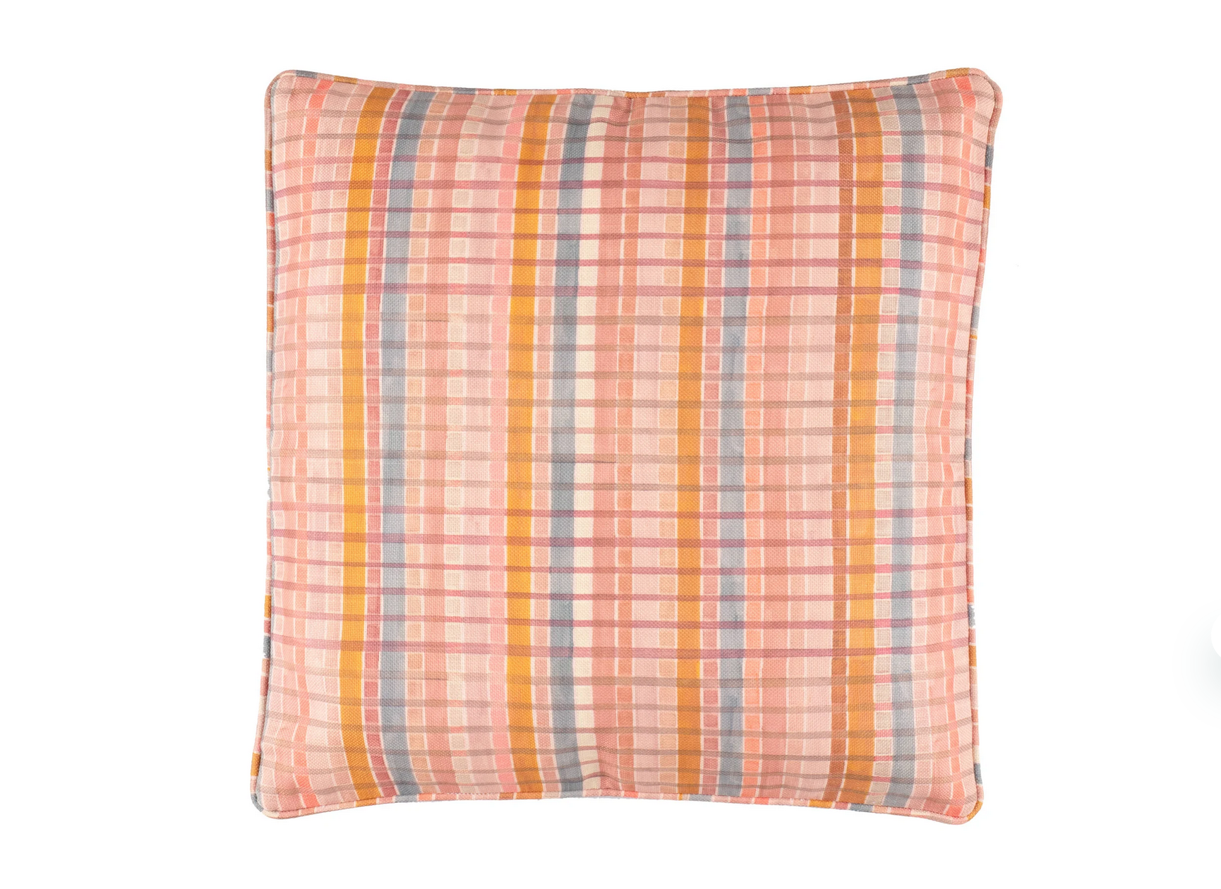 Coral Cosmo Decorative Throw Pillow - Soft Indoor Outdoor Cushion for Sofa, Bed, Patio & Garden - Water Resistant & UV Protected