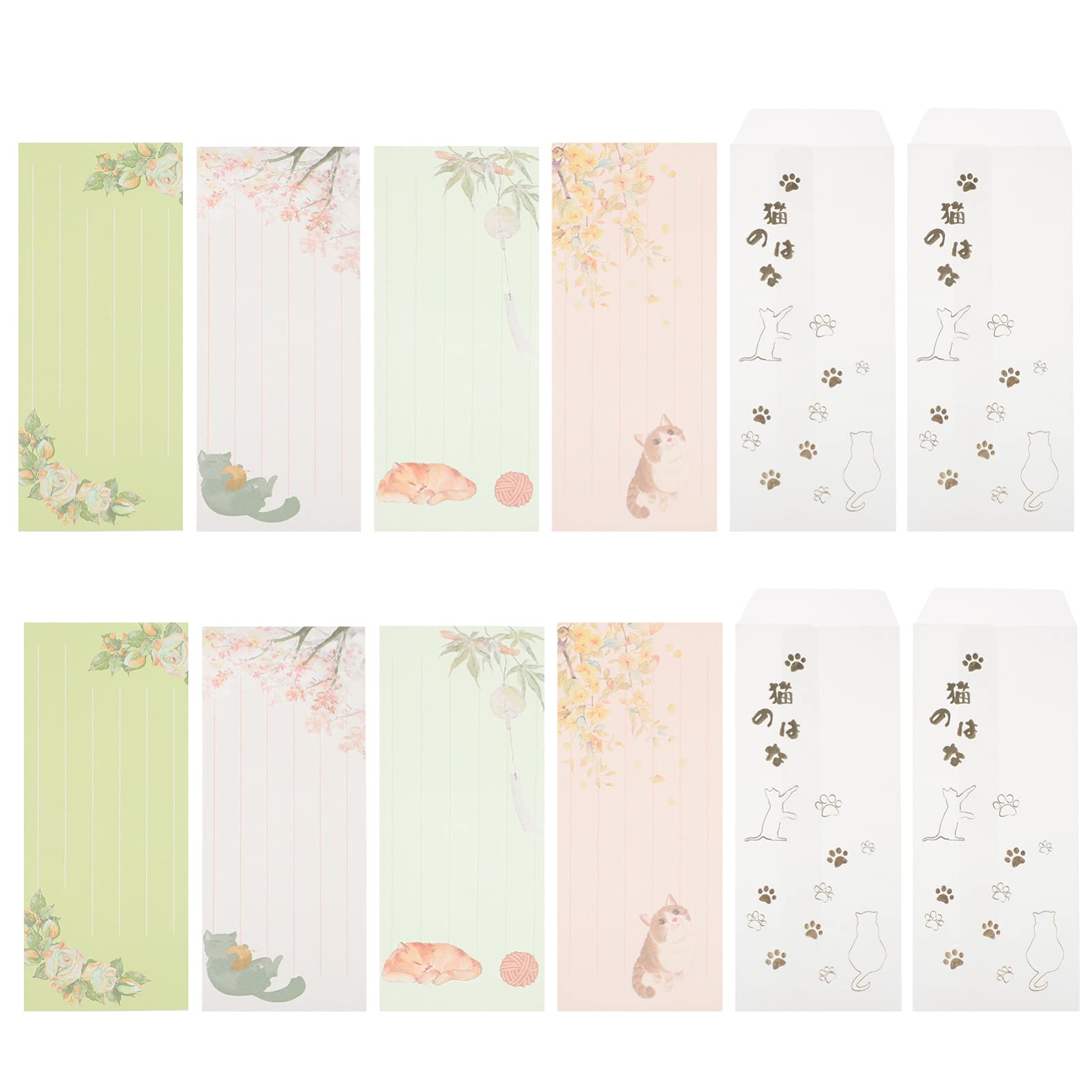 NUOBESTY 4-Pack Adorable Stationery Paper Set - Premium Writing Paper & Letter Set for Journaling, Note Taking, and Creative Writing - Perfect for School, Office, and Gift Giving