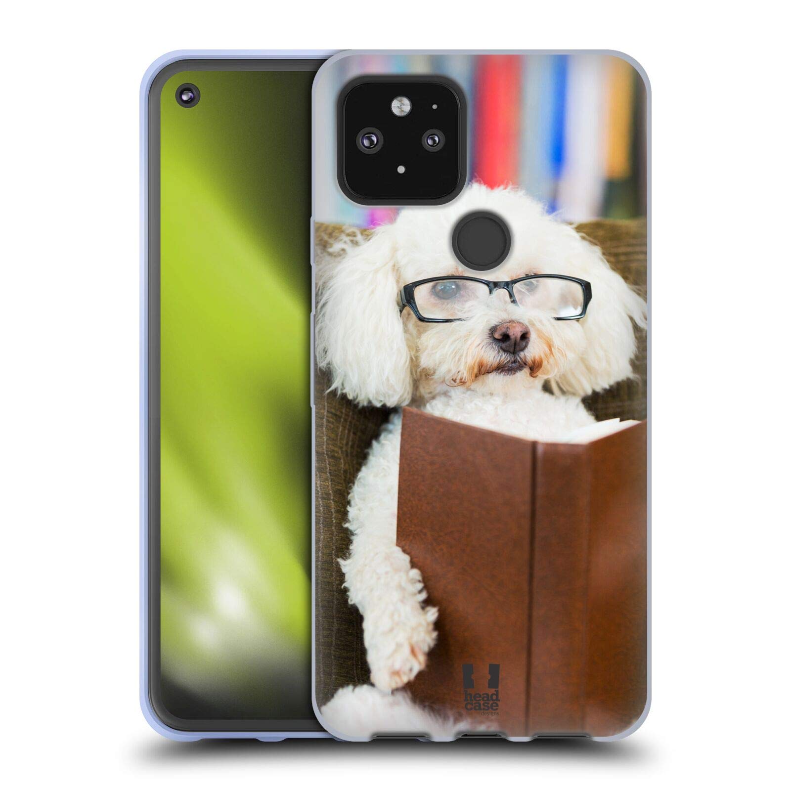 Funny Dog Glasses Soft Gel Case for Google Pixel 5 5G - Perfect for Pet Lovers & Tech Fans