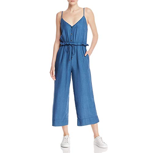 Sleeveless Wide Leg Dark Indigo