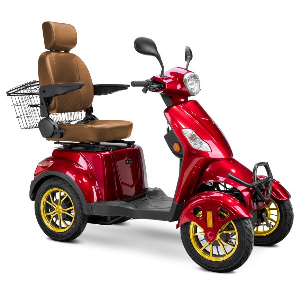 Premium Full Size 4 Wheel Mobility Scooter for Adults - Lightweight Electric Wheelchair with Long Battery Life - Ideal for Outdoor Travel, Shopping & Daily Mobility Assistance