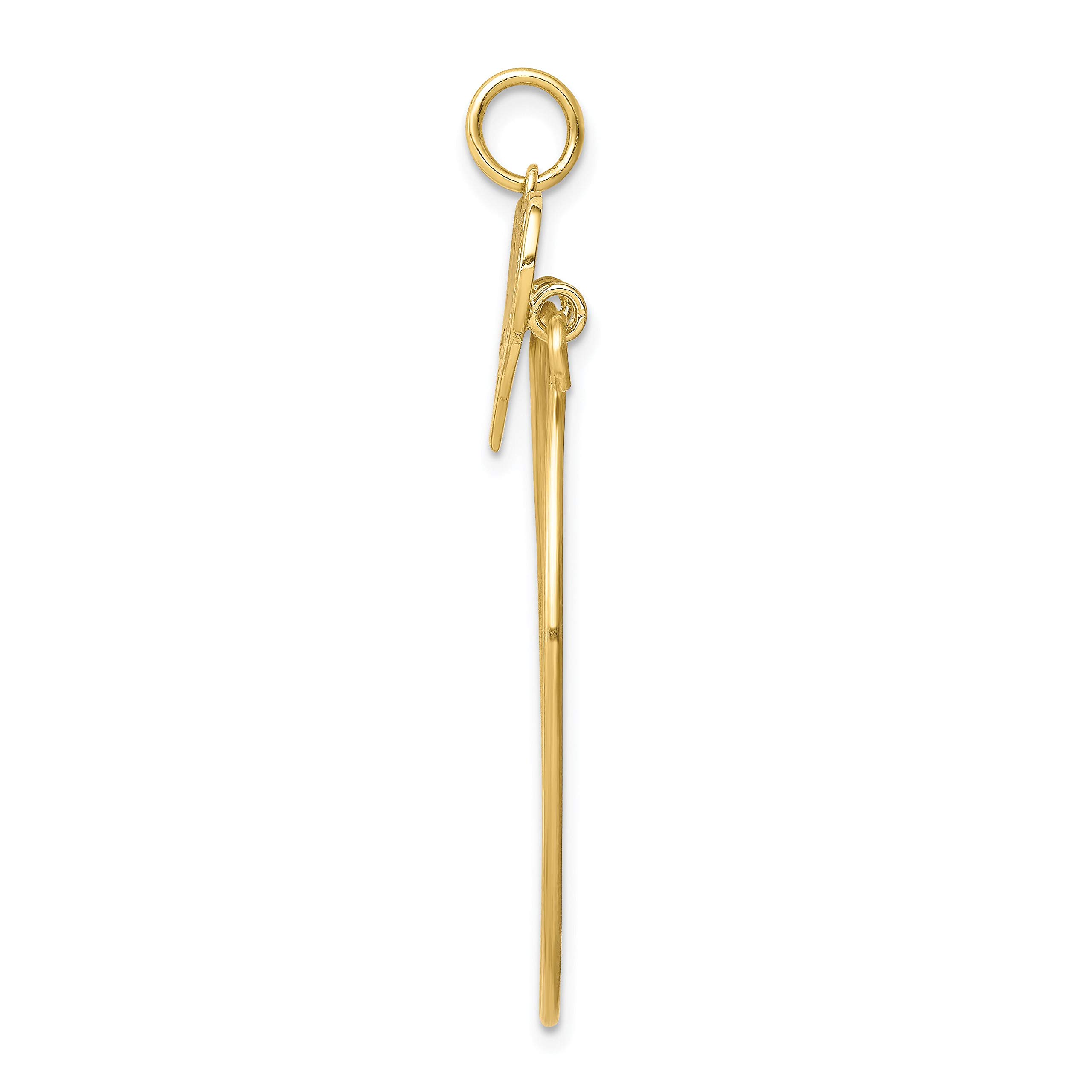 FindingKing 10K Yellow Gold Heart Charm Holder Pendant for Necklace - Romantic Gift for Valentine's Day, Anniversary & Special Occasions
