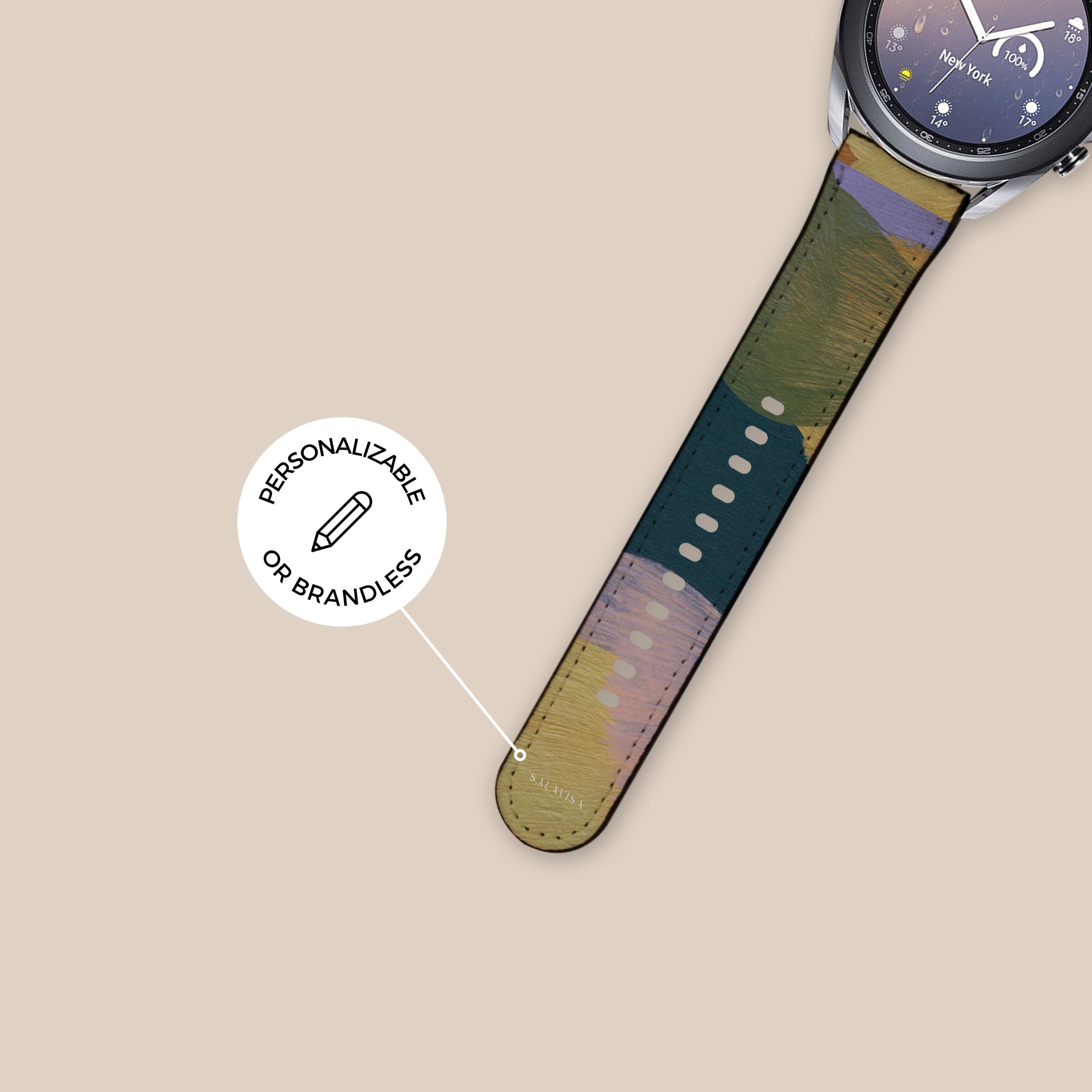 Premium Pale Canvas Galaxy Watch Band - Durable & Stylish Replacement Strap for Samsung Galaxy Watch - Perfect for Workouts, Outdoor Adventures & Everyday Wear