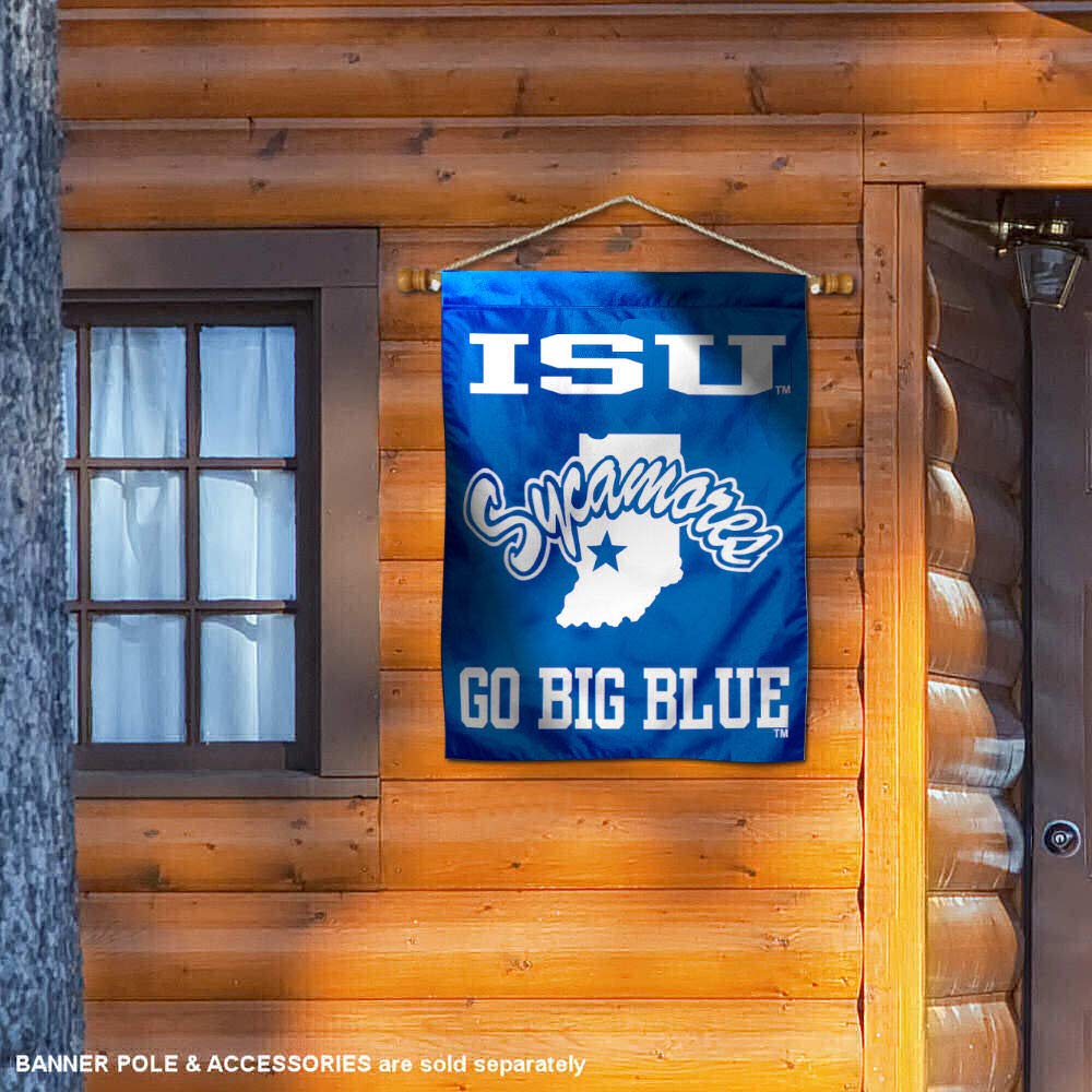 Indiana State Sycamores Banner House Flag - College Team Spirit Outdoor Decor for Game Day & Tailgating