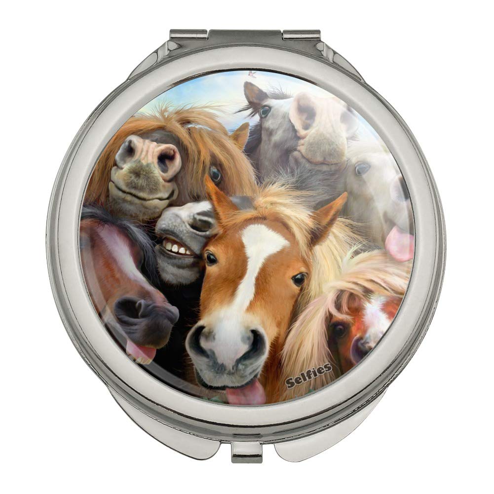 Portable Travel Makeup Mirror with Selfie Function - Compact Handbag Mirror for Women, Perfect for Travel, Home, and On-the-Go Touch Ups