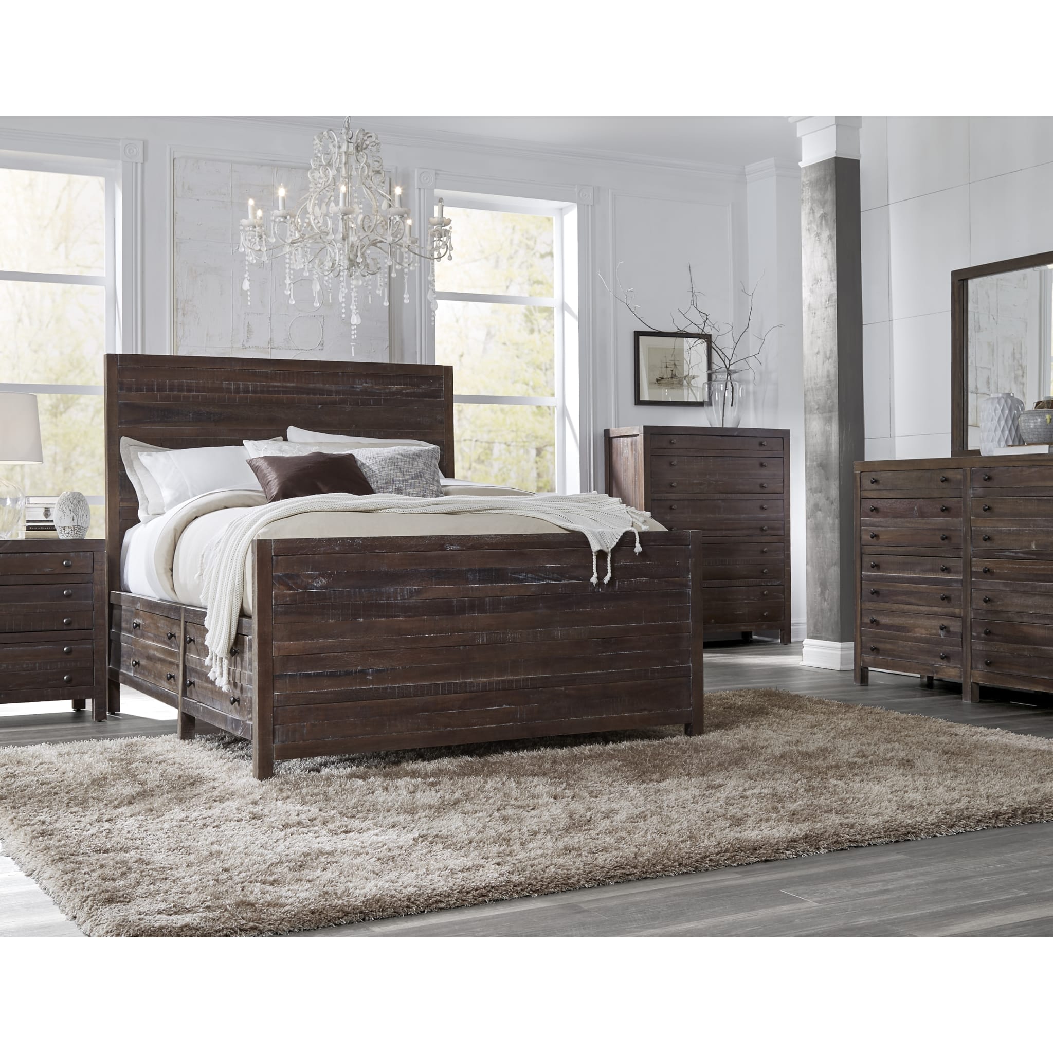 Townsend 5-Drawer Solid Wood Dresser in Java Finish - Perfect for Bedroom Storage & Organization