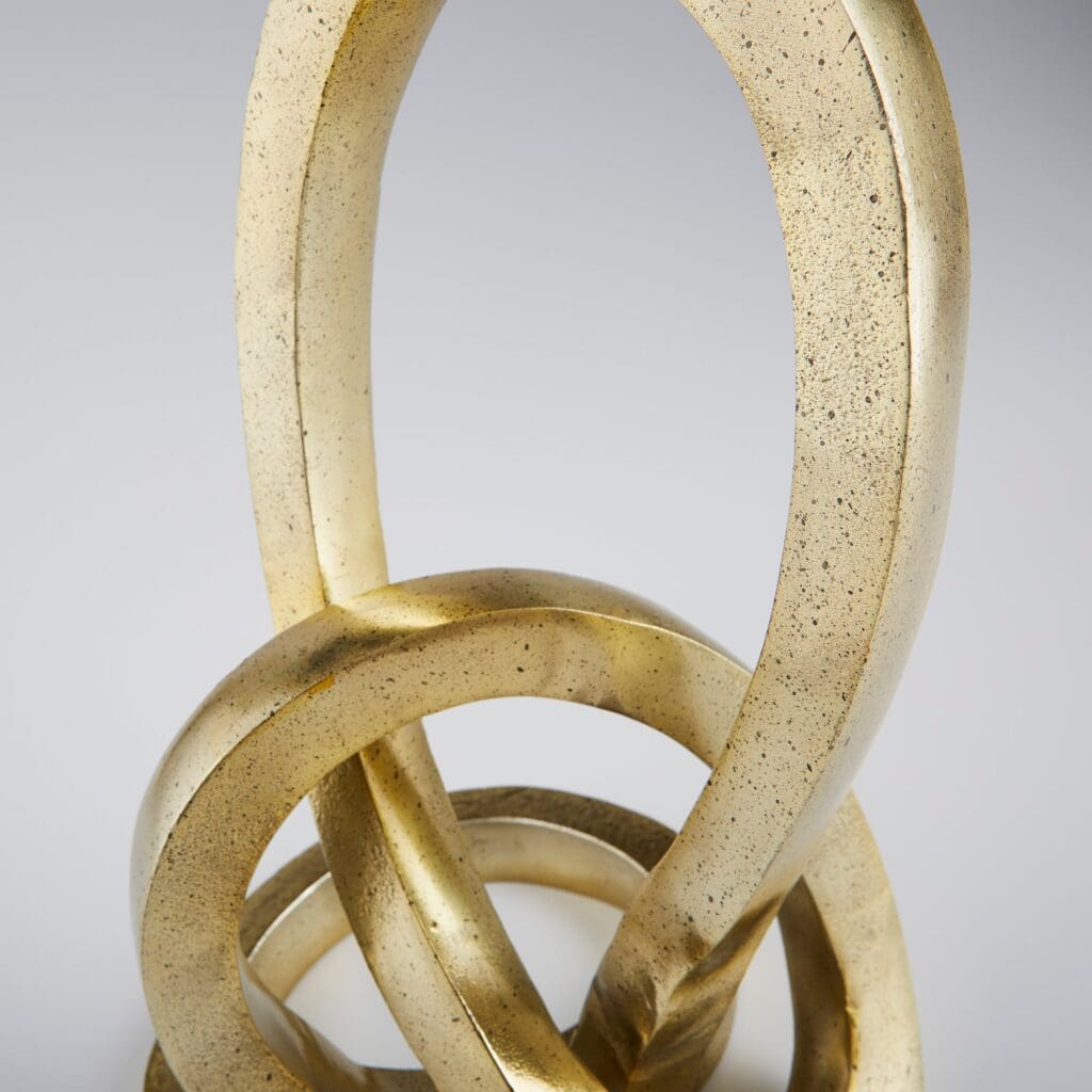 Cyan Design 11013 Meridian Sculpture in Gold - Handcrafted Home Decor Art Piece by J. Kent Martin - Perfect for Living Room, Office & Luxury Gift Giving