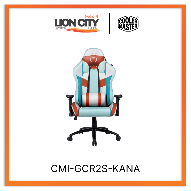 Cooler Master CMI GCR2S KANA Gaming Chair - Ergonomic Office & Racing Style Computer Chair with Adjustable Height, Lumbar Support - Perfect for Esports, Streaming & Home Office Workspace