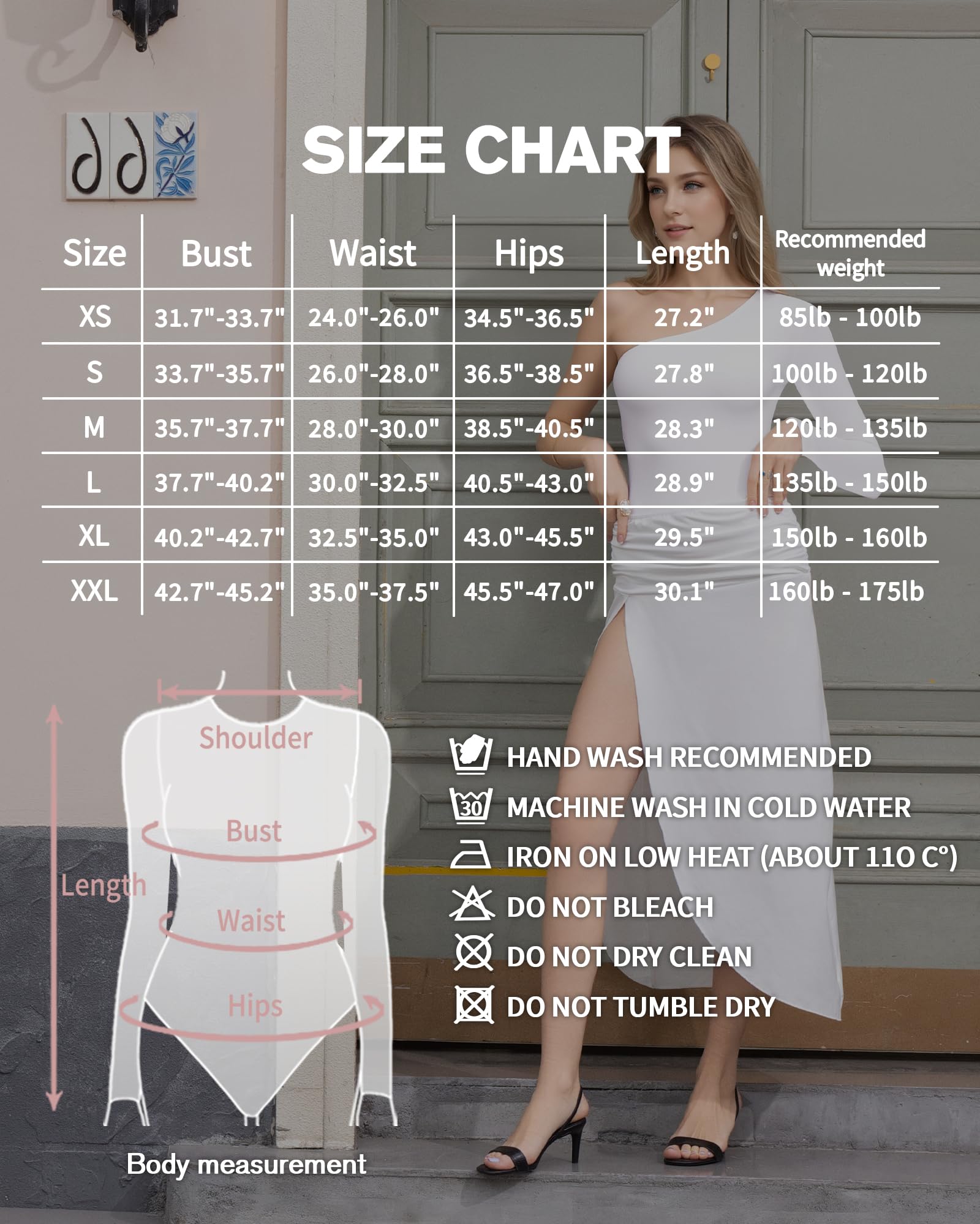 MANGOPOP Women's Sexy One Shoulder Off Shoulder Long Sleeve Bodysuit Tops - Elegant Party Wear & Night Out Outfit for Women