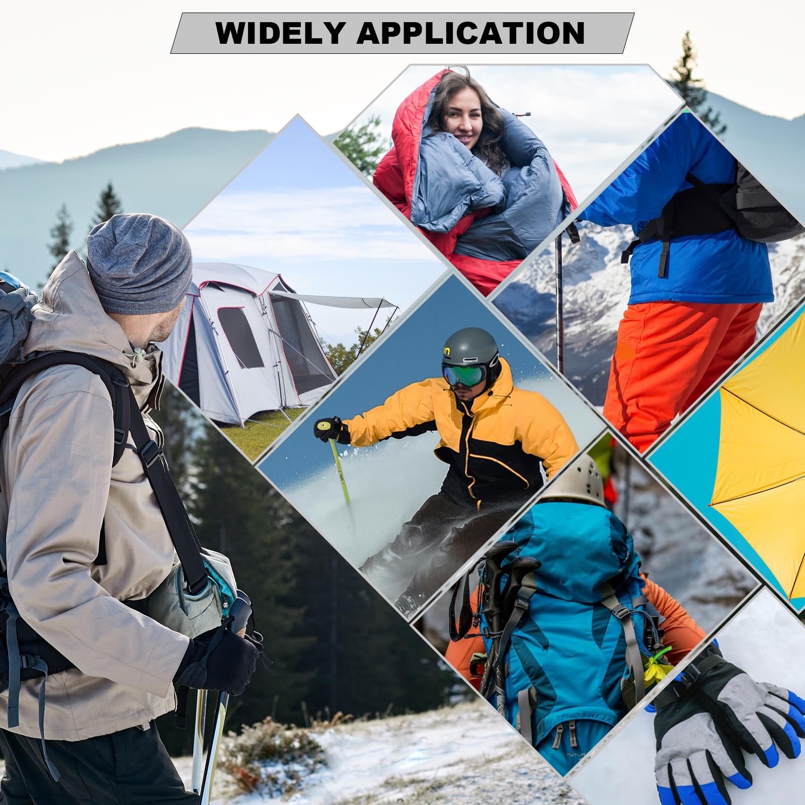 8-Piece Self-Adhesive Waterproof Nylon Repair Patches Kit (7.87 x 5.9 Inch) - Lightweight Fabric Tape for Clothing, Down Jacket, Tent, Bag - Perfect for Outdoor Gear, Camping, Hiking & Emergency Repairs (White)