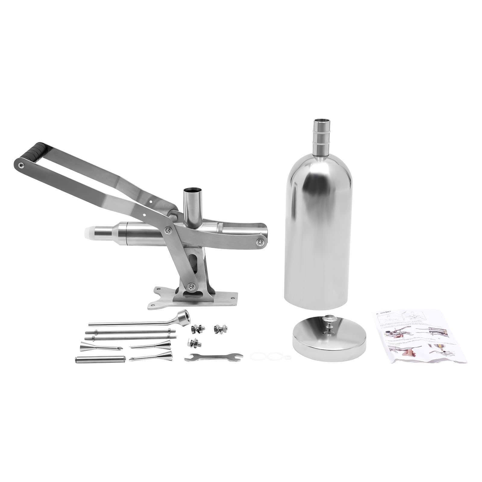 Stainless Steel Manual Churros Filler 5L - Spanish Churrera Maker Machine for Donuts, Desserts & Latin Fruits | Chocolate & Jam Filling Equipment | Perfect for Bakeries, Cafes & Home Cooking