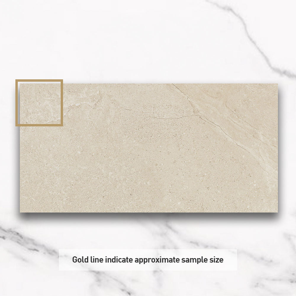 Premium 400x600x20mm Outdoor Porcelain Tile - Sand Color Pencil Edge Bullnose (Per Piece) - Perfect for Patios, Pool Decks & Garden Pathways