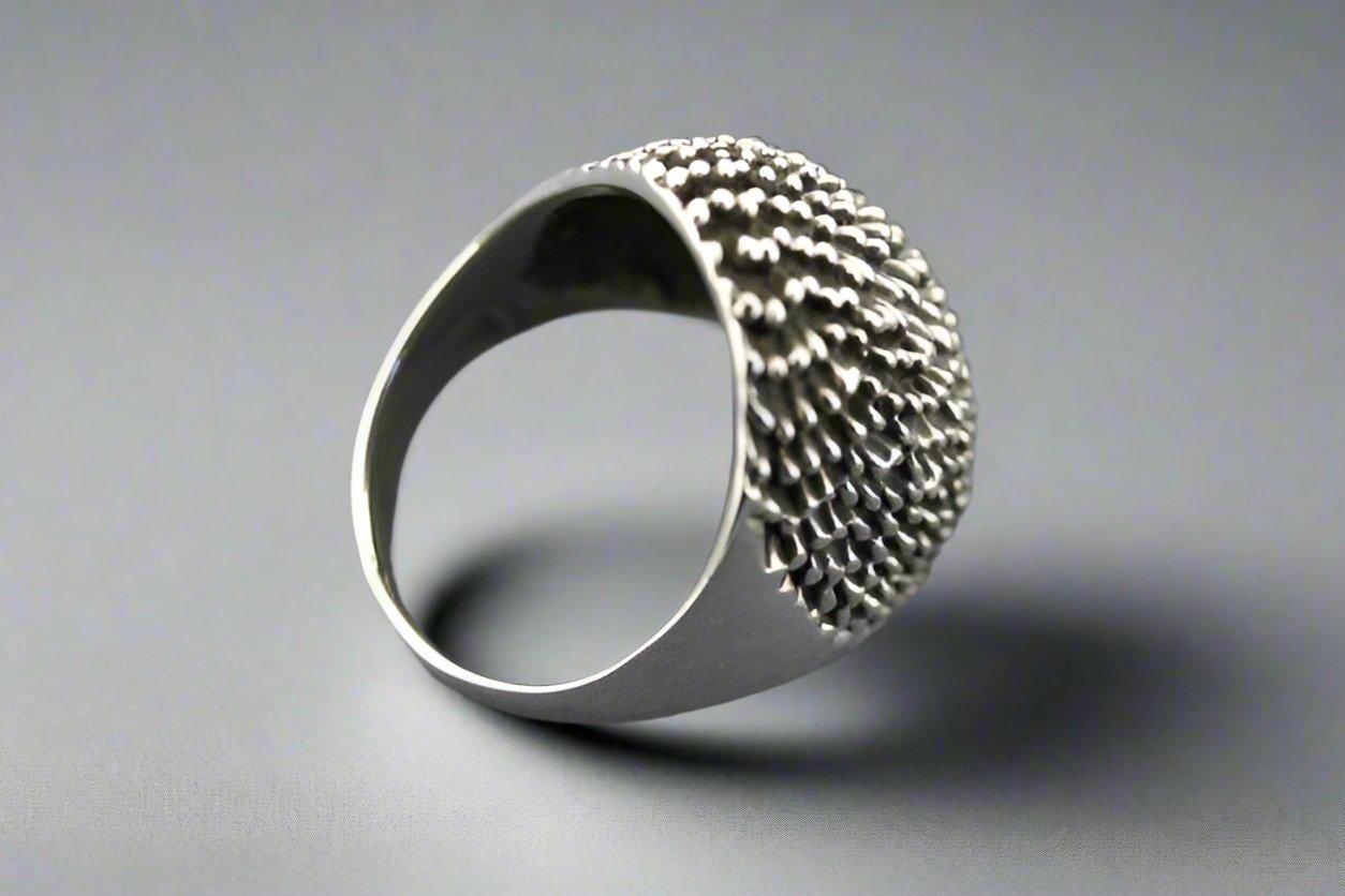 Sterling Silver Echidna Signet Ring for Men & Women - Unique Animal Jewelry Gift for Nature Lovers, Fashion Statement & Everyday Wear