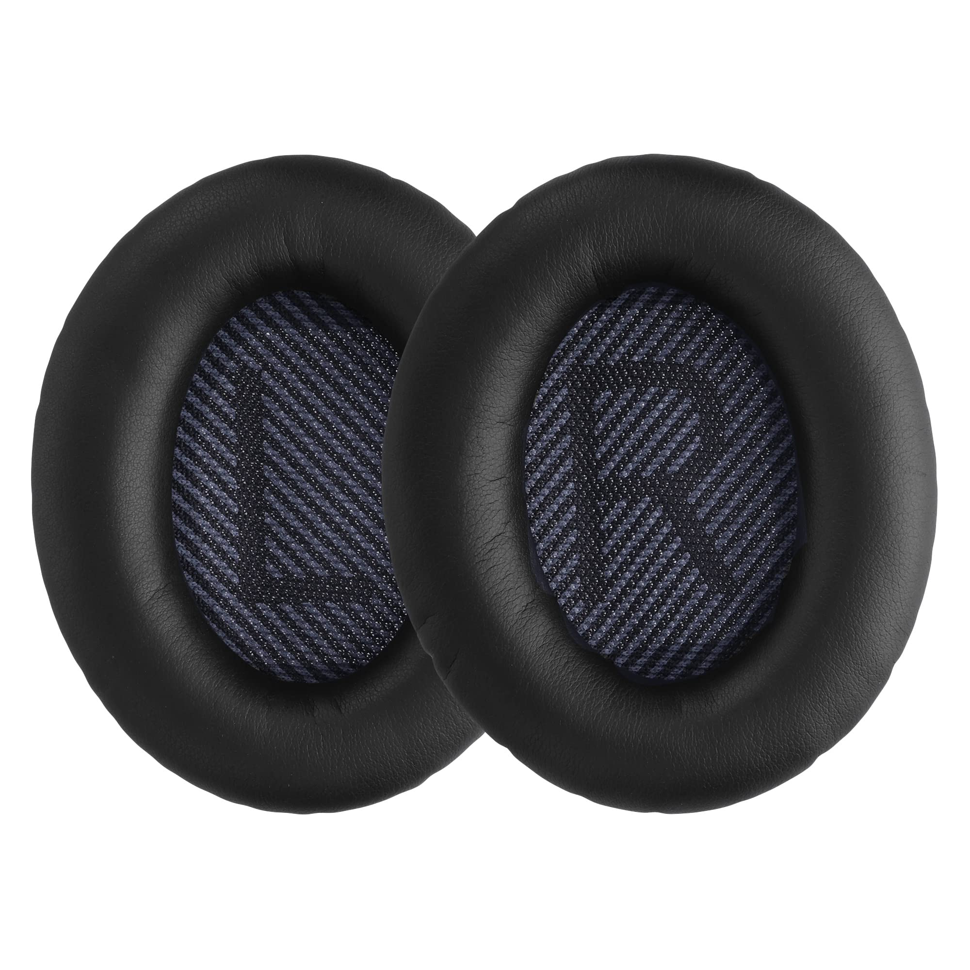 kwmobile Replacement Ear Pads for Bose QuietComfort 35 & QC35 II Wireless Headphones - Soft Memory Foam Cushions - Noise Isolation Earpads - Black - Perfect for Travel, Work & Gaming