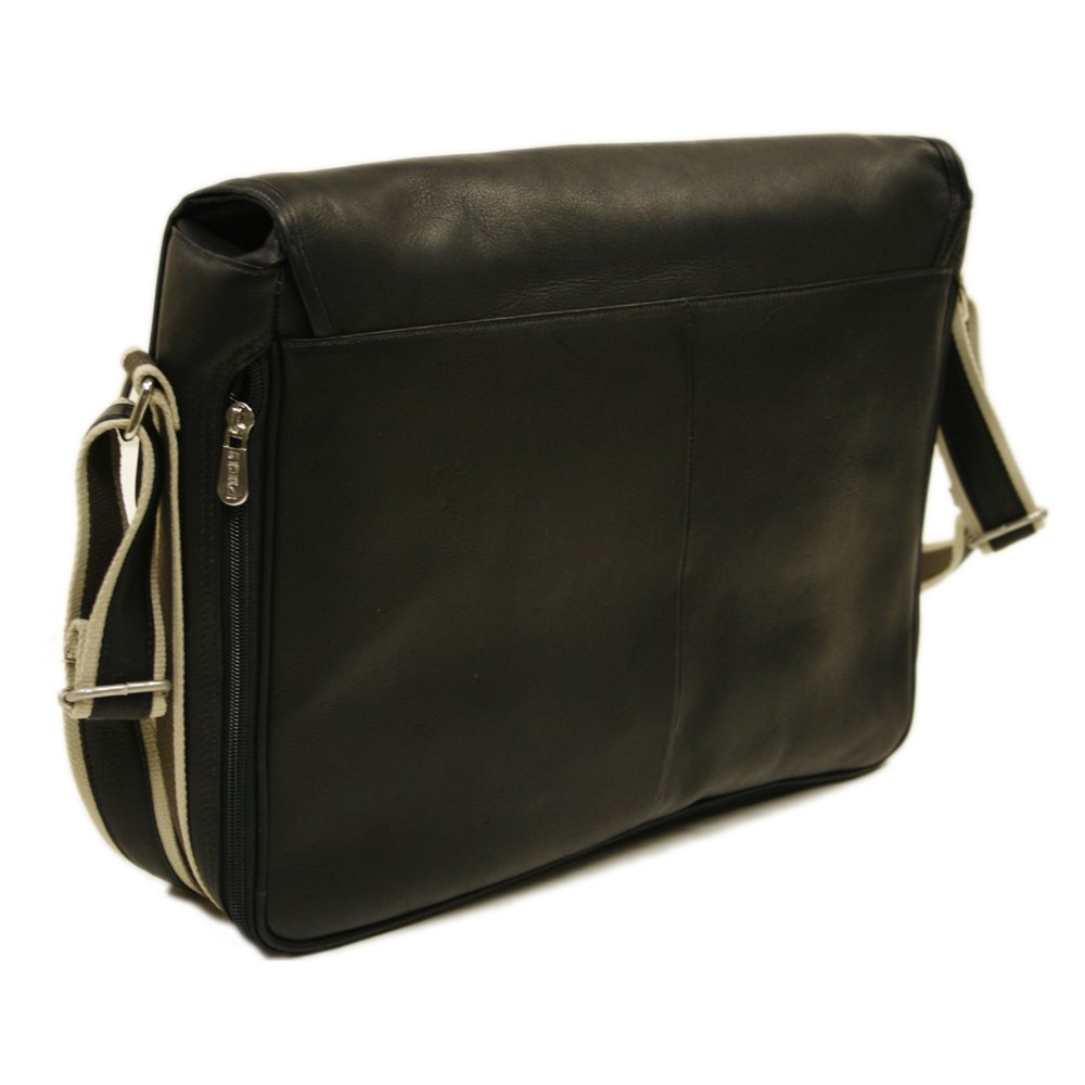 Classic Expandable Messenger Bag for Men & Women - Waterproof Laptop Briefcase with Adjustable Shoulder Strap (Black, One Size) - Perfect for Work, Travel & Daily Commute