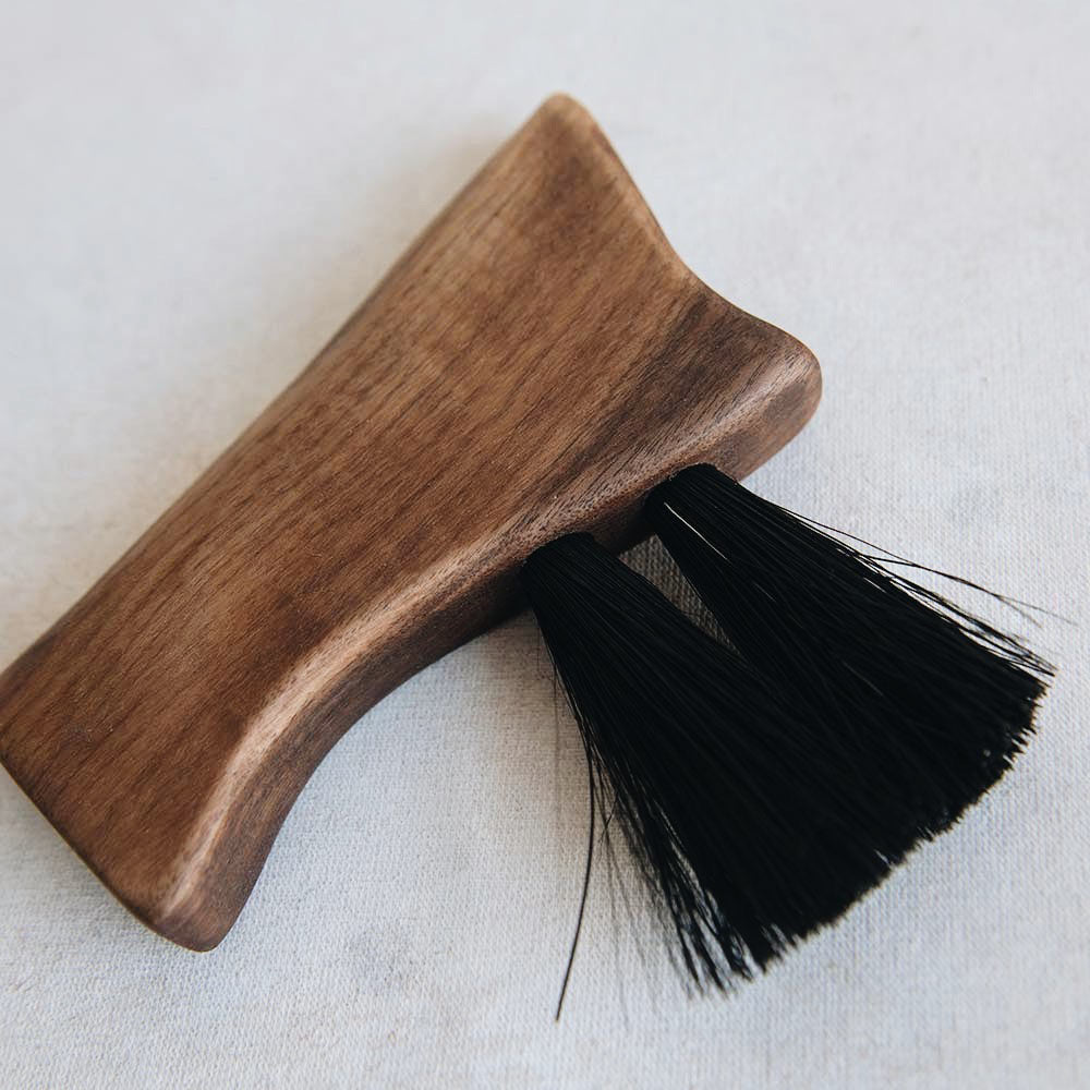 Premium Small Wooden Counter Brush No. MT0956 - Natural Wood Handle for Kitchen, Bathroom & Office Cleaning - Perfect for Countertops, Sinks & Small Spaces