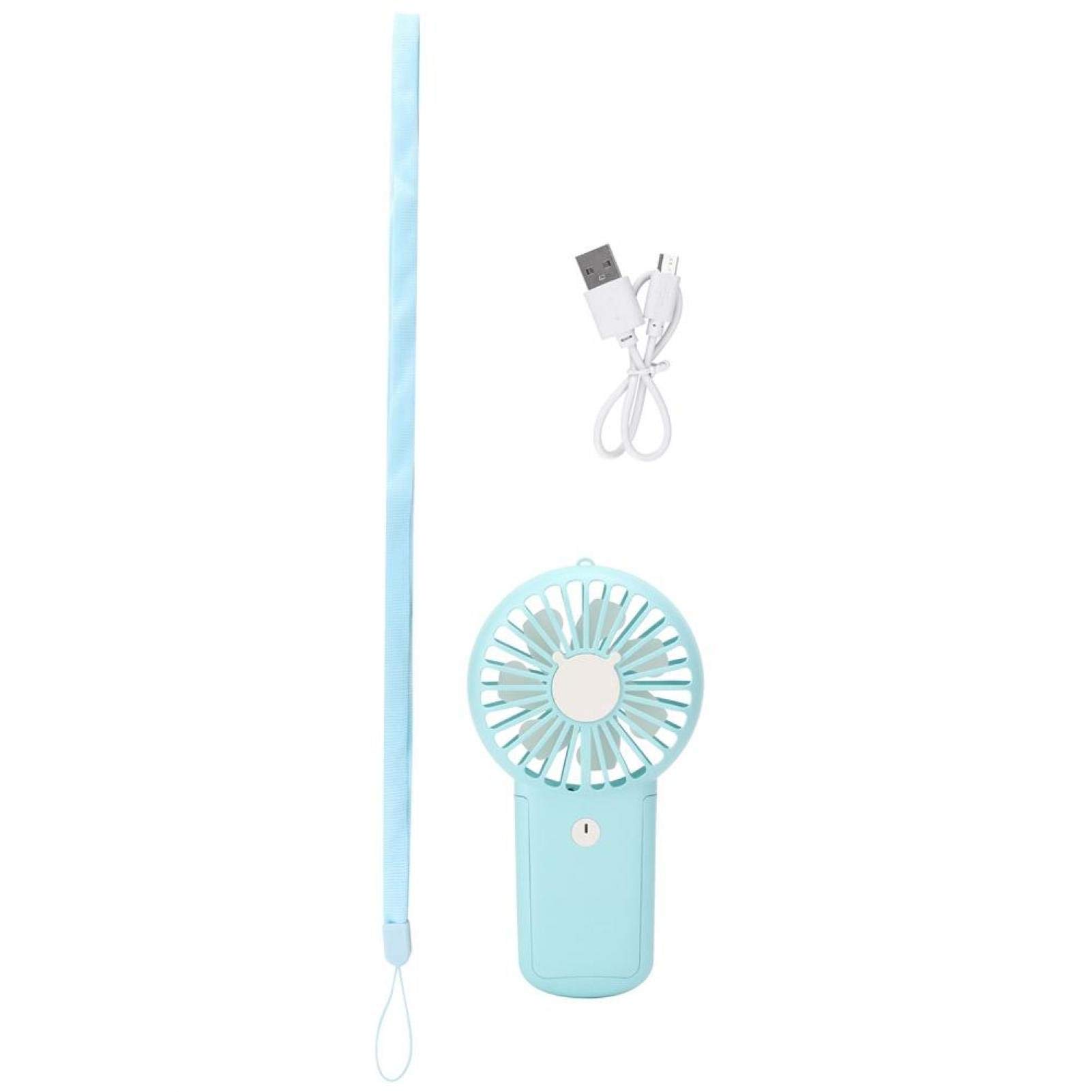 Ultra Quiet Mini Fan - Portable Handheld Fan for Camping, Travel & Outdoor Activities | Energy Efficient, Small & Lightweight | Perfect for Hiking, Beach & Office Use (Blue)