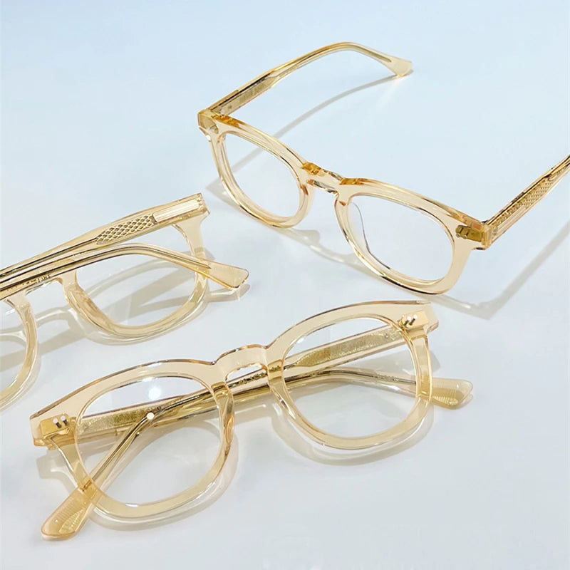 Stylish Black Acetate Unisex Oval Full Rim Eyeglasses BM031 - Perfect for Reading, Work & Fashion Accessories