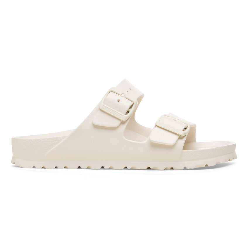Birkenstock Women's Arizona Eva Essentials Sandal - Lightweight Comfortable Slide Sandals for Women | Eggshell Color | Perfect for Beach, Pool, and Summer Casual Wear