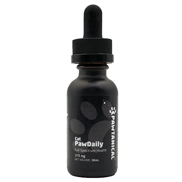 Full Spectrum Hemp Oil for Cats - 375mg Pawtanical PawDaily CBD Oil | Supports Calmness & Joint Health | Perfect for Anxious Pets & Daily Wellness