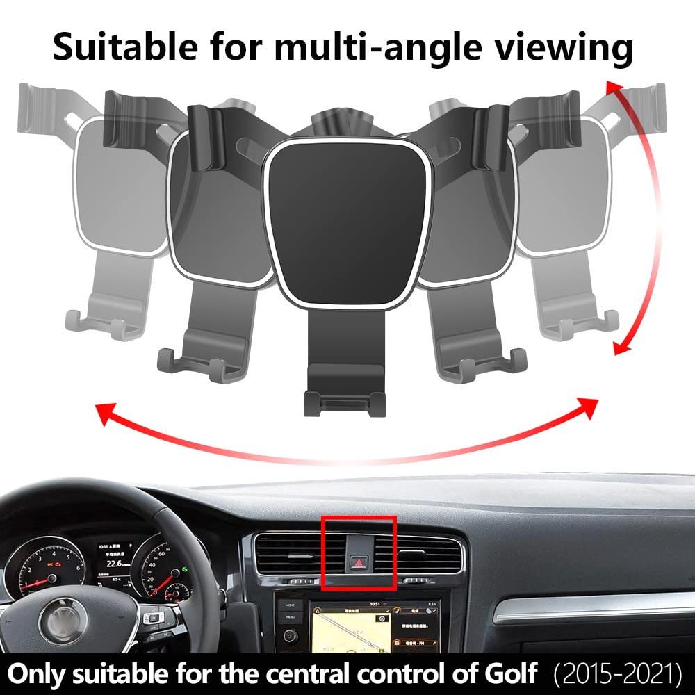Universal Car Phone Holder Mount for Volkswagen Golf R & GTI (2015-2021) - Dashboard & Air Vent Compatible - Anti-Slip Phone Stand for Safe Driving & GPS Navigation - Perfect for Commuting, Road Trips & Delivery Drivers