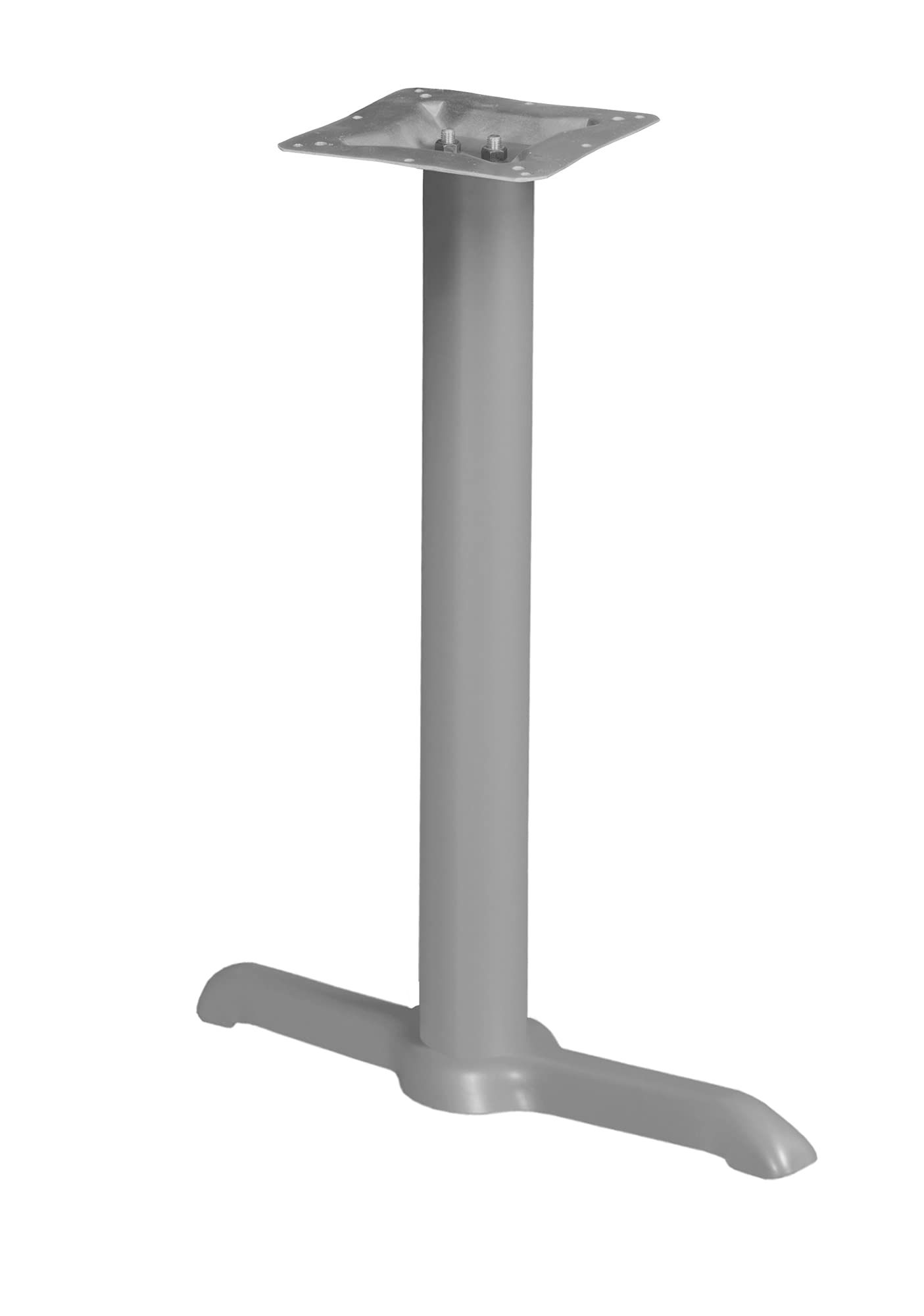 Regency Via T-Base Table Legs (Set of 2) - Heavy Duty Grey Metal Table Legs for DIY Dining Table, Desk, Workbench - Perfect for Home Office, Kitchen, Workshop
