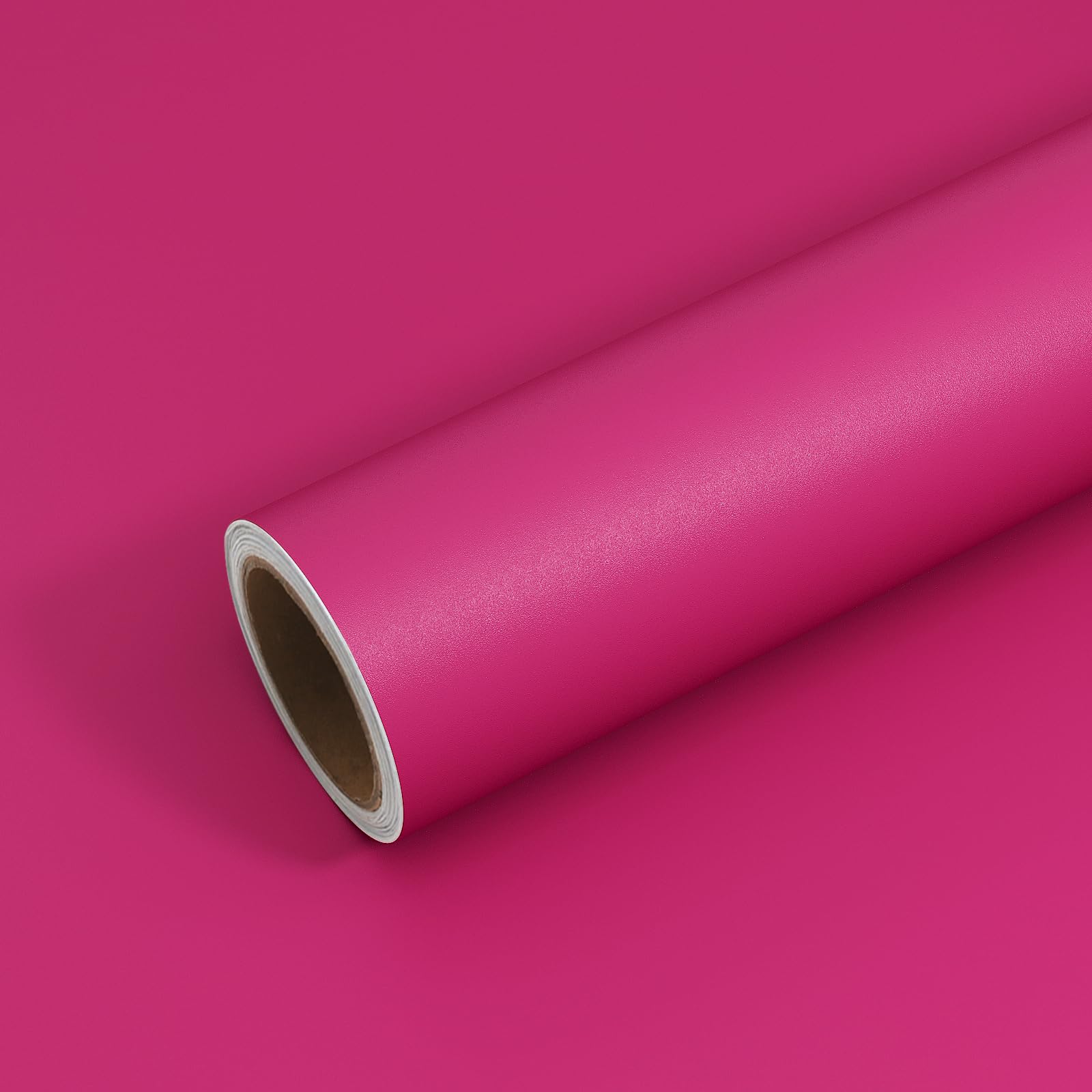 VEELIKE 15.7''x354'' Magenta Pink Peel and Stick Wallpaper - Self-Adhesive Vinyl Contact Paper for Cabinets, Shelves & Walls - Removable Decorative Wallpaper for Girls Bedroom, Nursery & Furniture - Easy DIY Home Decor Upgrade