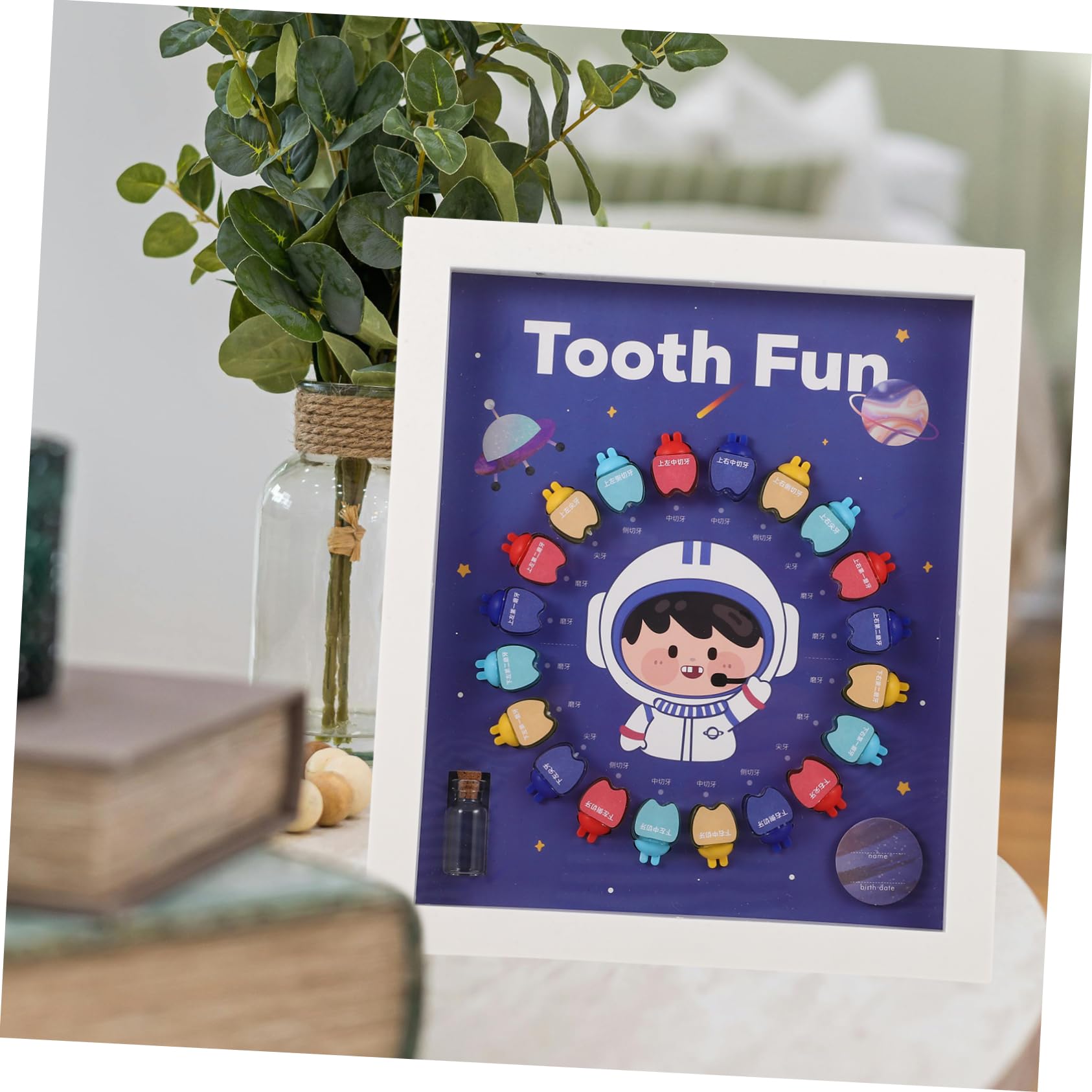 VICASKY 2 Pack Kids Tooth Keepsake Box - First Tooth Organizer with Secure Plastic Case for Baby Teeth Collection - Perfect for Memory Keeping & Baby Shower Gifts
