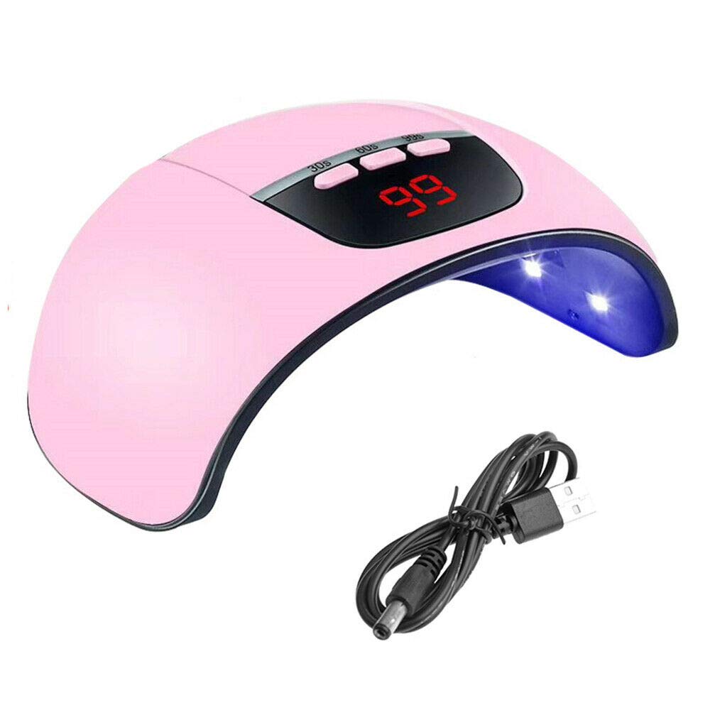 **SunshineFace 54W Fast Curing LED UV Nail Lamp - Professional USB Nail Dryer for UV & LED Gel Polish - Perfect for Home & Salon Manicures & Nail Art**