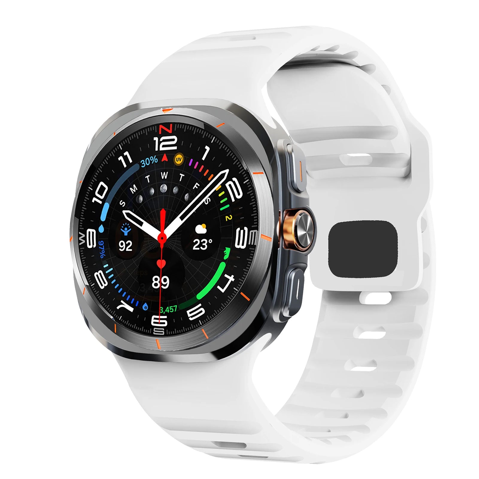 Durable Silicone Bands for Samsung Galaxy Watch Ultra - Sport, Fitness & Outdoor Activity Replacement Straps