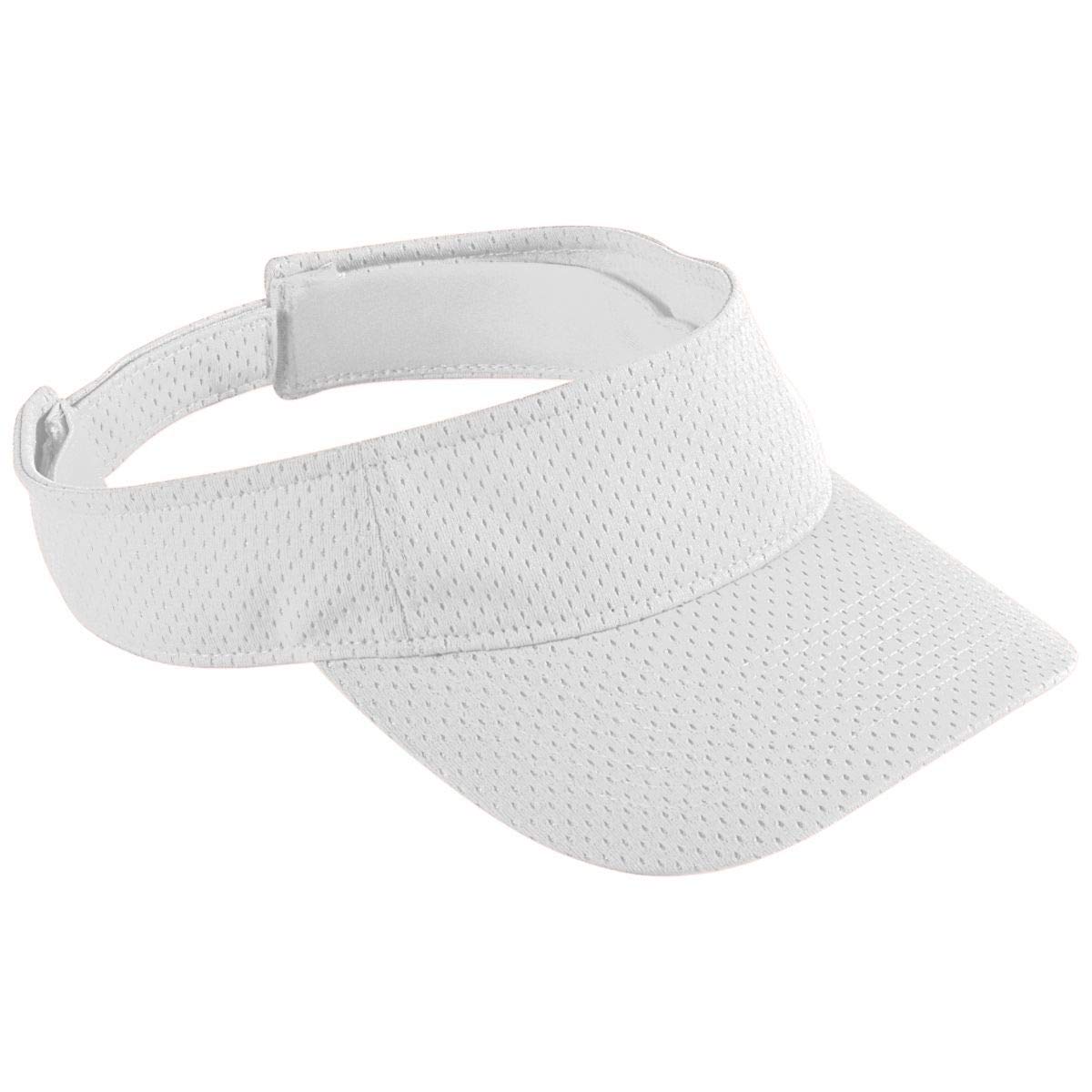 Breathable Athletic Mesh Visor - White One Size Adjustable Sports Cap for Running, Golf, Tennis & Outdoor Activities