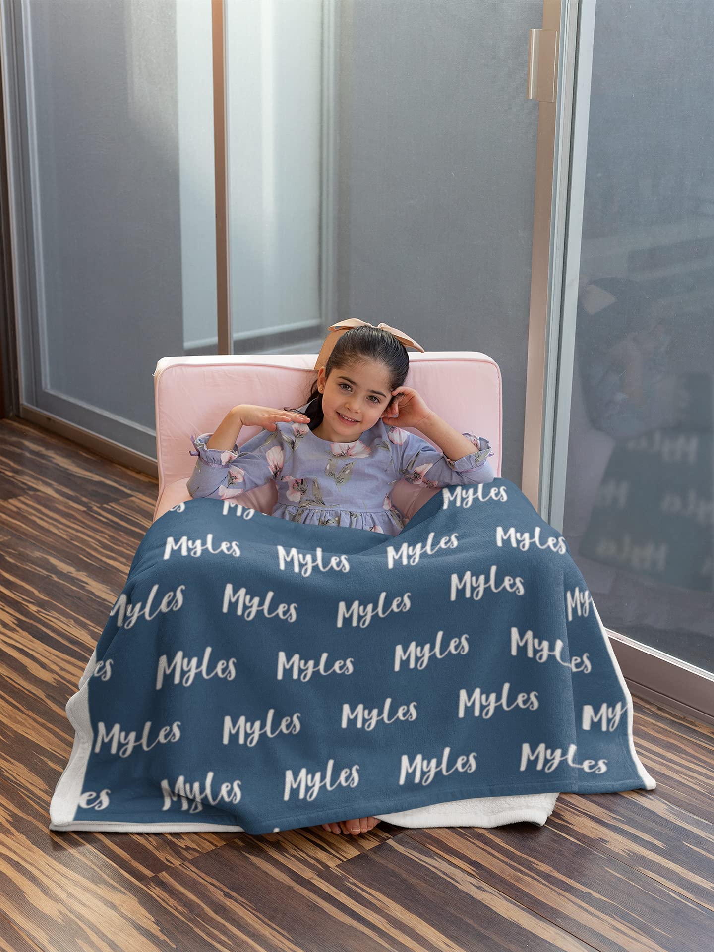 Personalized Baby Blanket with Name - Custom Newborn Blanket for Boys & Girls, Soft Fleece Blanket for Infants, Toddlers & Adults - Perfect Baby Shower Gift, Birthday Present & Nursery Essential - Great for Cuddling, Swaddling & Photo Props