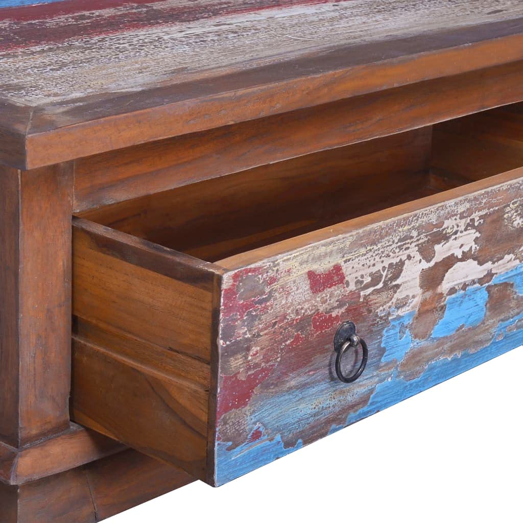 Modern Reclaimed Teak Wood Coffee Table 31.5