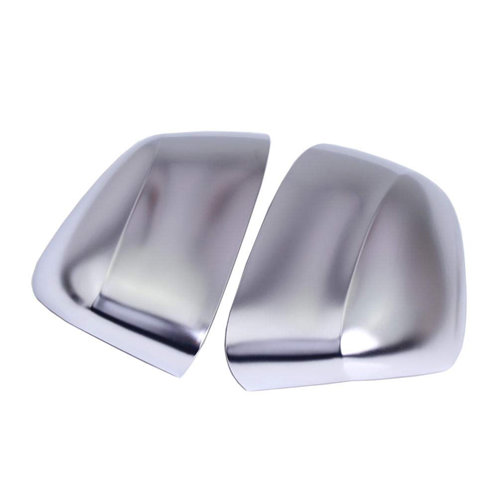ASHDelk Chrome Matte/Gray Car Side Wing Rearview Mirror Caps Replacement Cover for BMW X3 G01 (2018-2019) - 2PCS Set, Durable Exterior Accessory for Enhanced Style & Protection