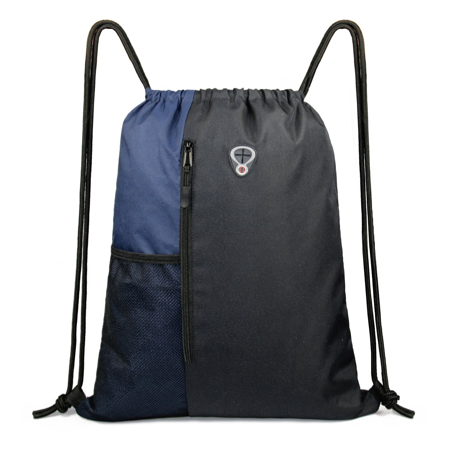 Large Drawstring Gym Backpack for Women - Sports & Workout Bag - Black