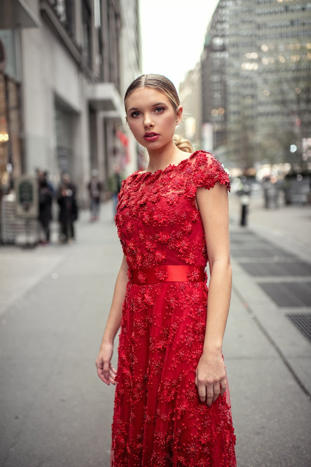 Elegant French Lace Gown for Women - Romantic Evening Dresses & Special Occasion Wear | Perfect for Weddings, Parties, and Date Nights