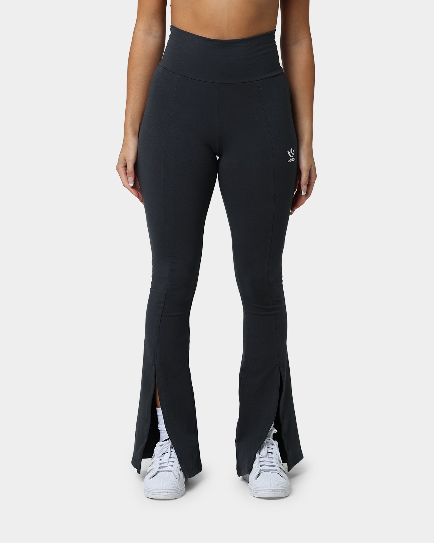 Adidas Women's Running Tights - Carbon Black High-Waisted Workout Leggings for Yoga, Gym & Activewear