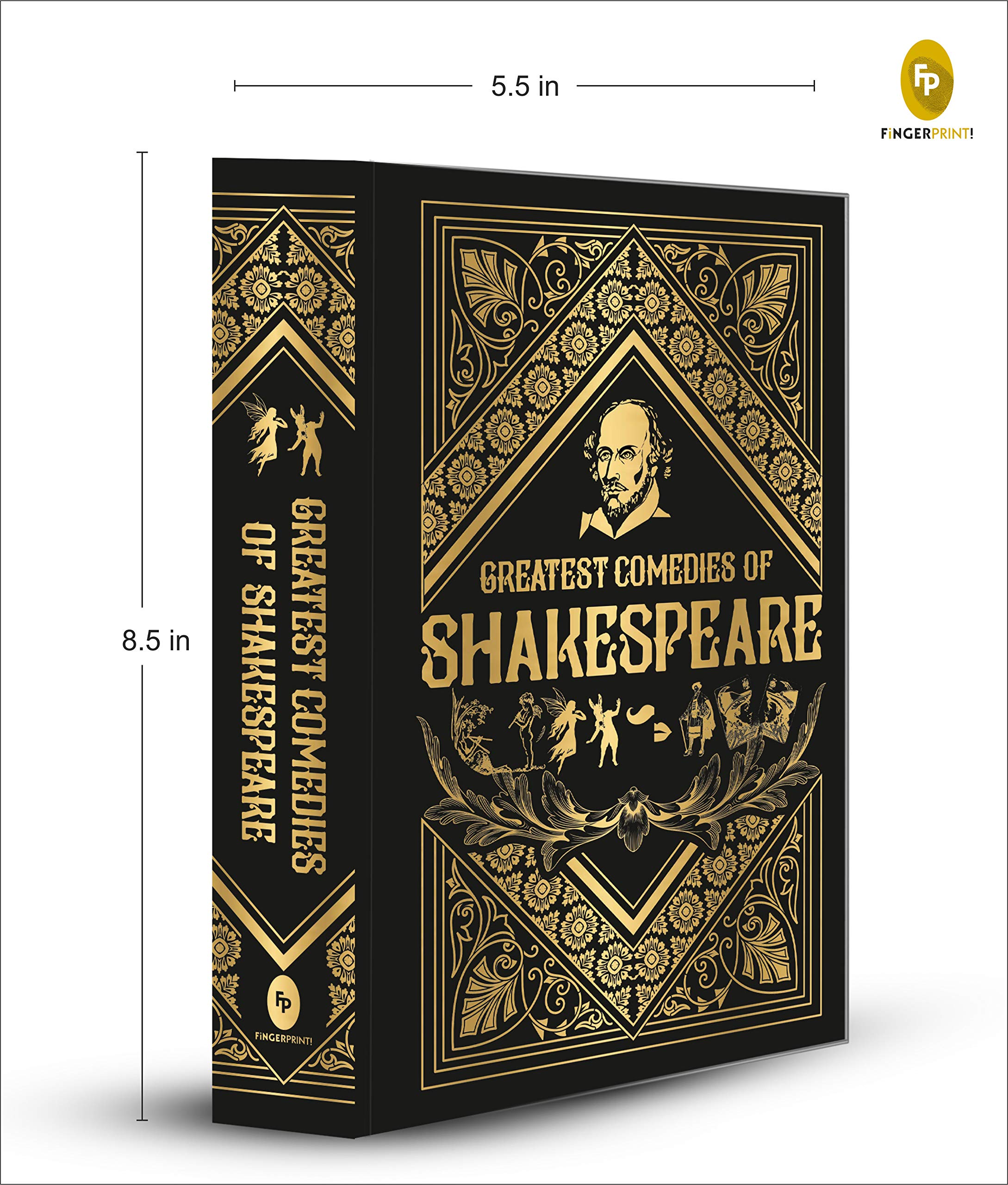 Greatest Comedies of Shakespeare - Deluxe Hardbound Collector's Edition | Classic Literature Books | Perfect for Book Lovers & Theater Enthusiasts