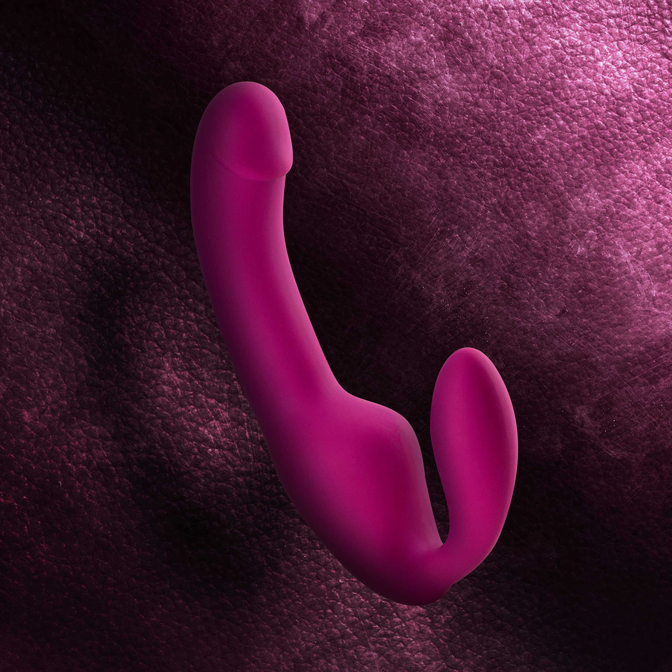 Blush Novelties Temptasia Estella Strapless Silicone Dildo with 10 Powerful Waterproof Vibration Modes - Adult Sex Toy for Women Couples - Perfect for Solo Play, Couples Intimacy & Sensual Exploration (Pink)