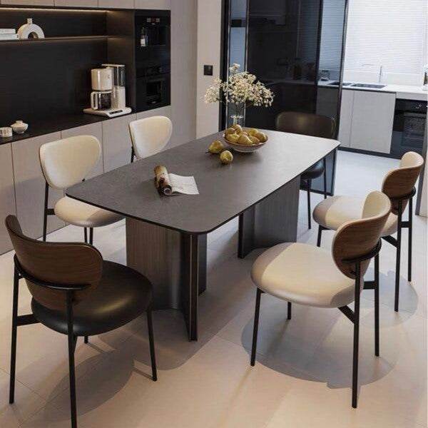 Premium Emerson Sintered Stone Dining Table - Modern & Durable Kitchen Table for Dining Room, Perfect for Family Gatherings & Dinner Parties