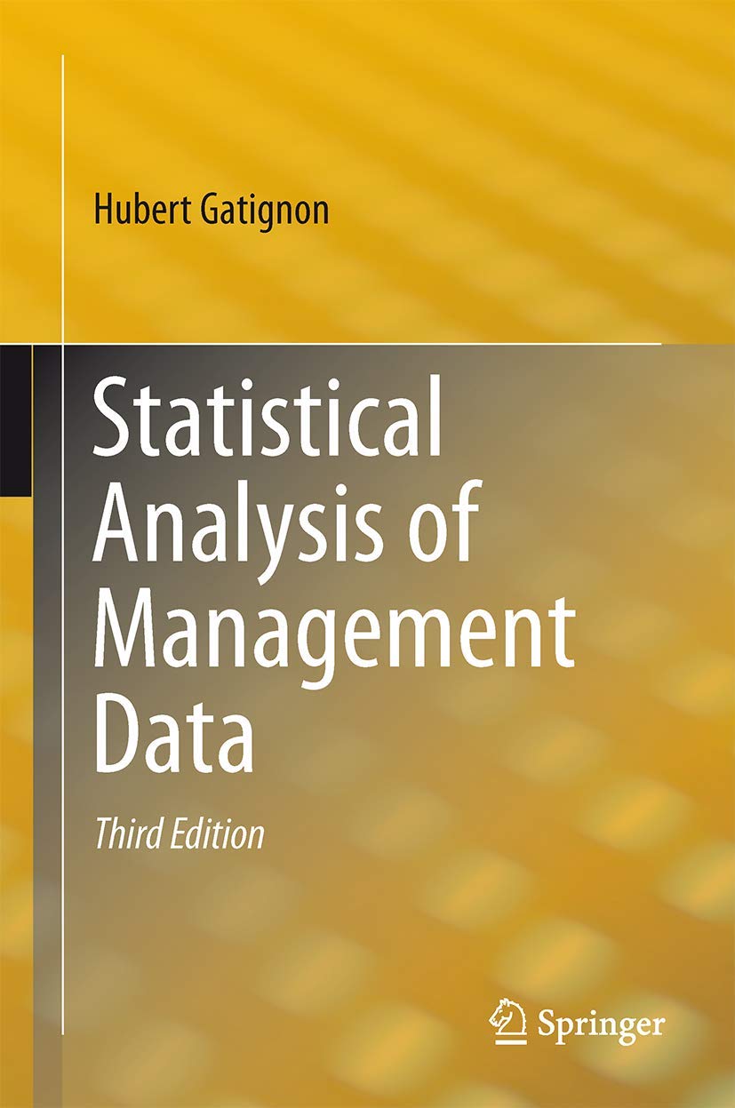 Statistical Analysis of Management Data - Business Decision Making & Data-Driven Strategies for Managers | Improve Performance & Efficiency