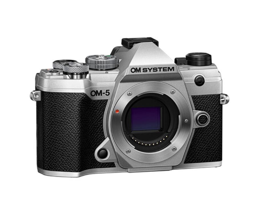 OM SYSTEM OM-5 Mirrorless Digital Camera (Silver) - Compact & Lightweight for Travel, Vlogging & Outdoor Photography