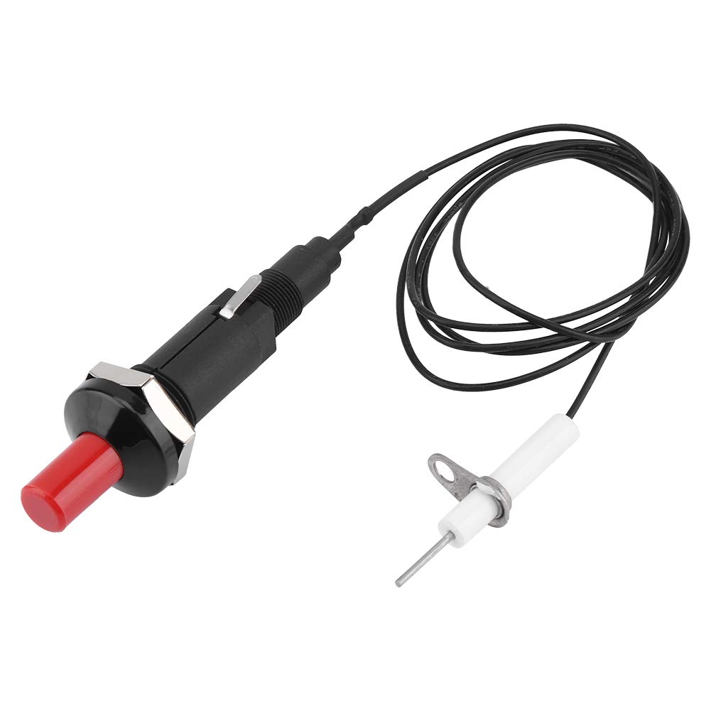 Piezo Igniter Spark Ignition Kit - 1 Out 2 Propane Push Button Igniter with Electrode Wire for Gas Grill, Fireplace, Stove, Oven & Heater | Perfect for Outdoor Camping, Backyard BBQ & Home Kitchen Use